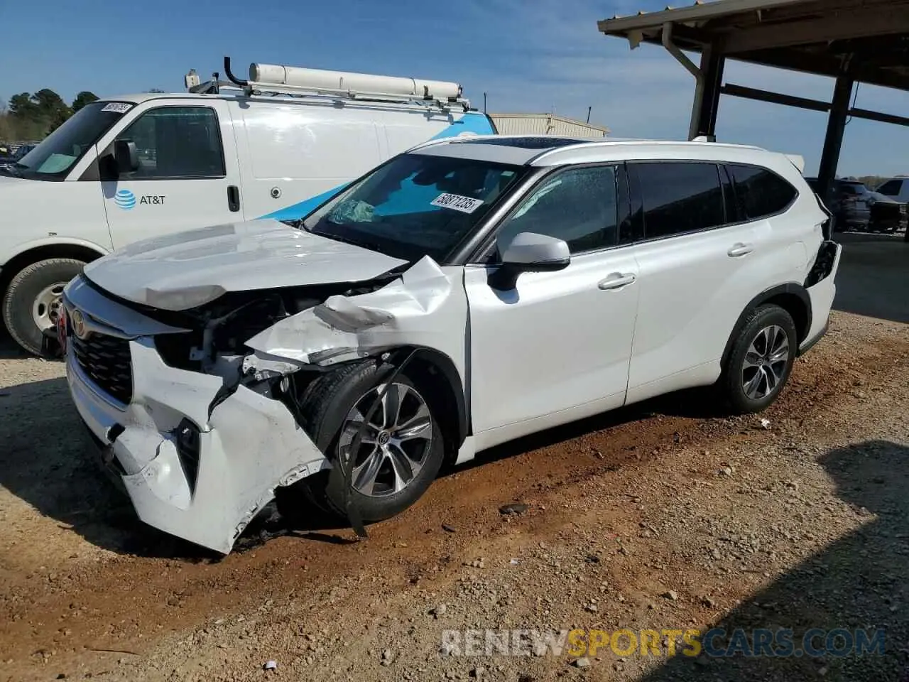 1 Фотография поврежденного автомобиля 5TDGZRAH9NS092131 TOYOTA HIGHLANDER 2022