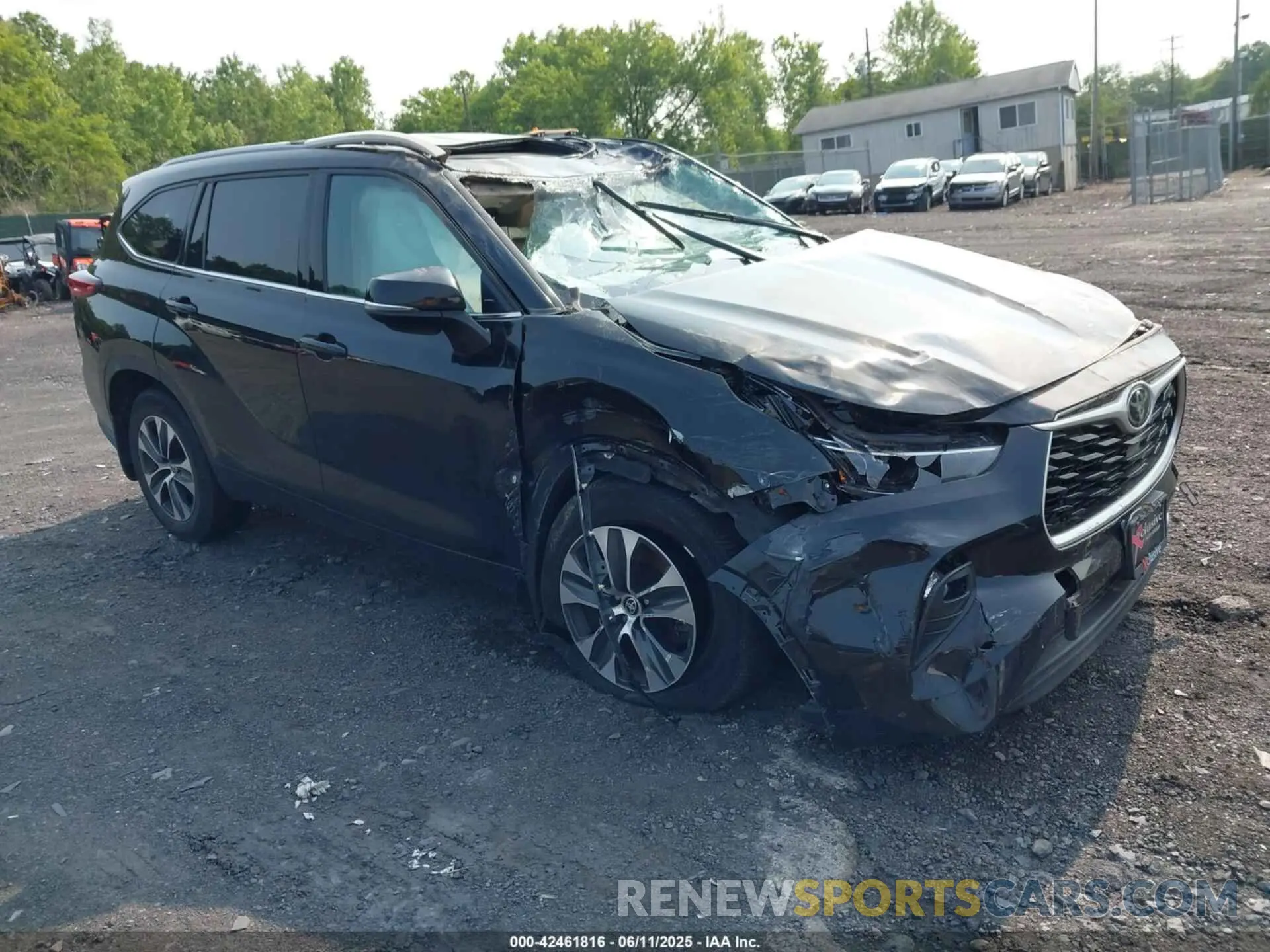 1 Photograph of a damaged car 5TDGZRBH0NS218066 TOYOTA HIGHLANDER 2022