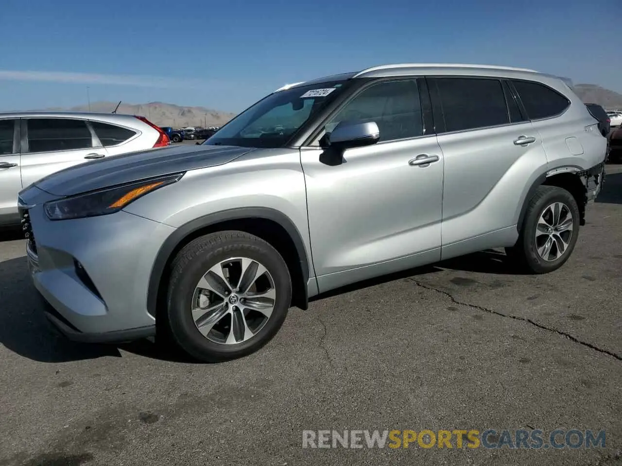 1 Фотография поврежденного автомобиля 5TDGZRBH0NS242383 TOYOTA HIGHLANDER 2022
