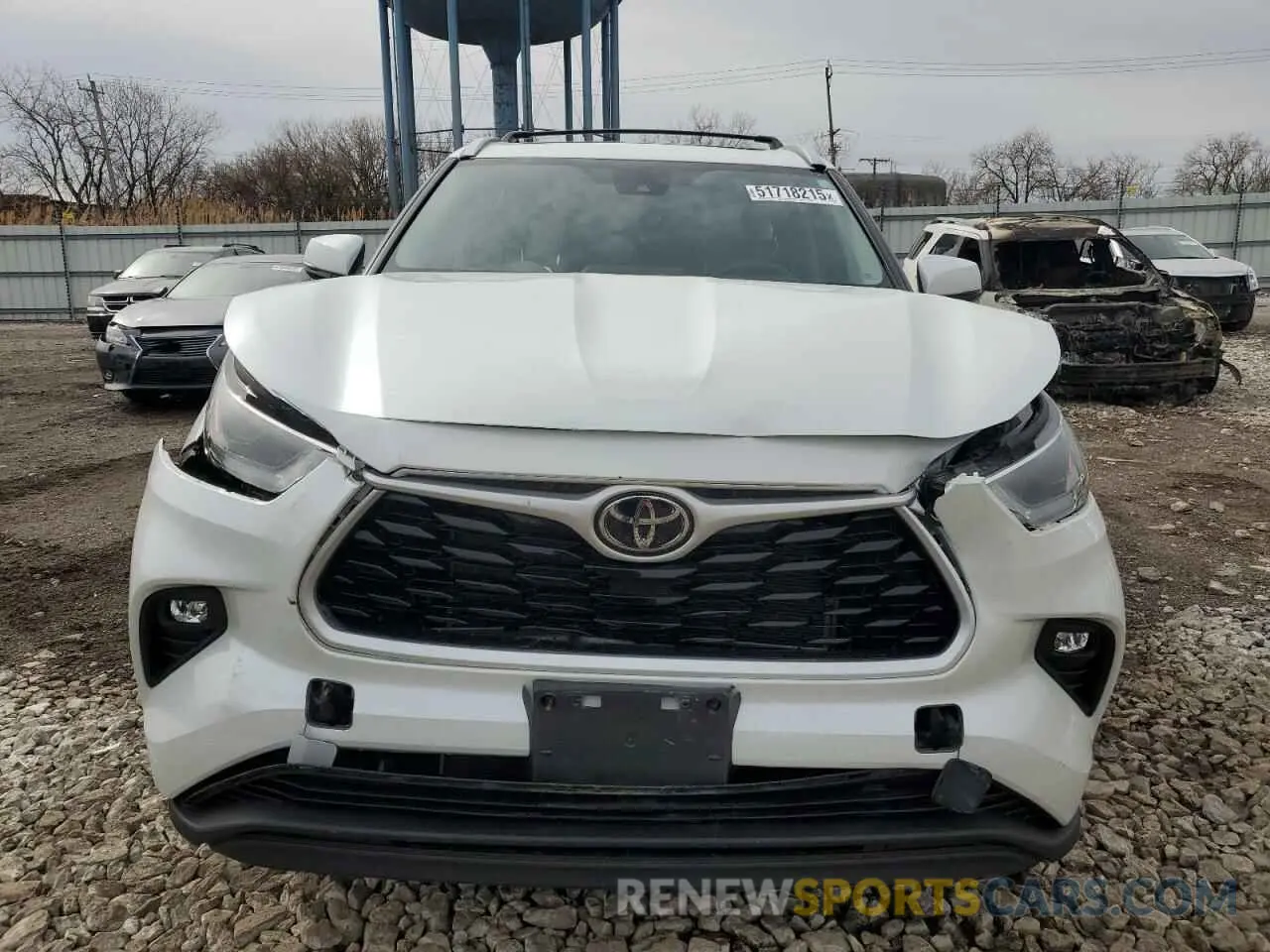 5 Photograph of a damaged car 5TDGZRBH0NS254176 TOYOTA HIGHLANDER 2022