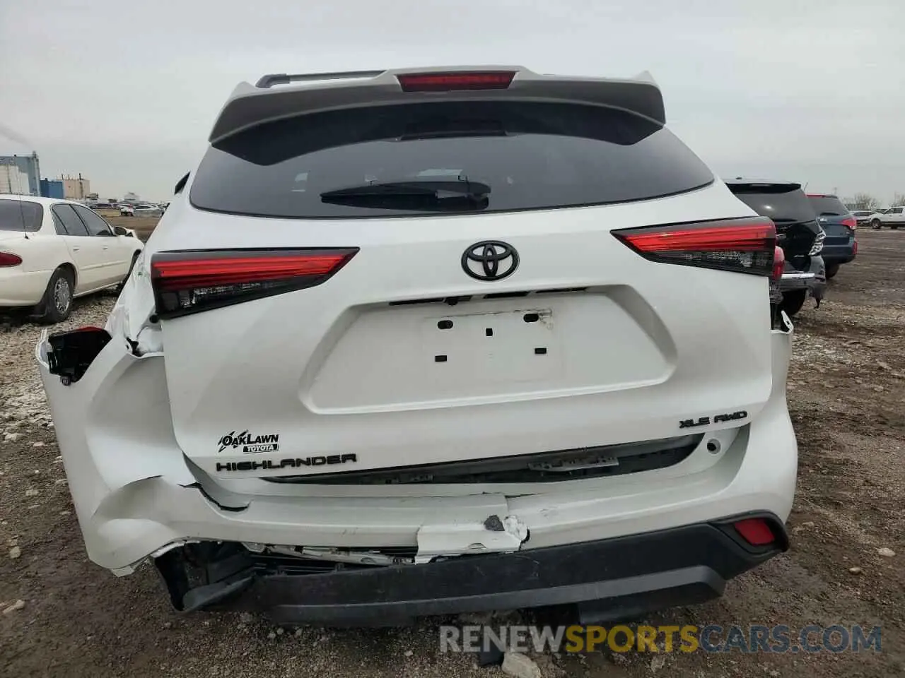 6 Photograph of a damaged car 5TDGZRBH0NS254176 TOYOTA HIGHLANDER 2022