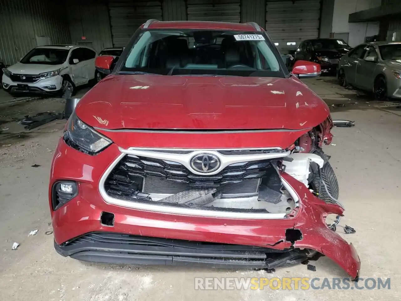 5 Photograph of a damaged car 5TDGZRBH0NS568362 TOYOTA HIGHLANDER 2022
