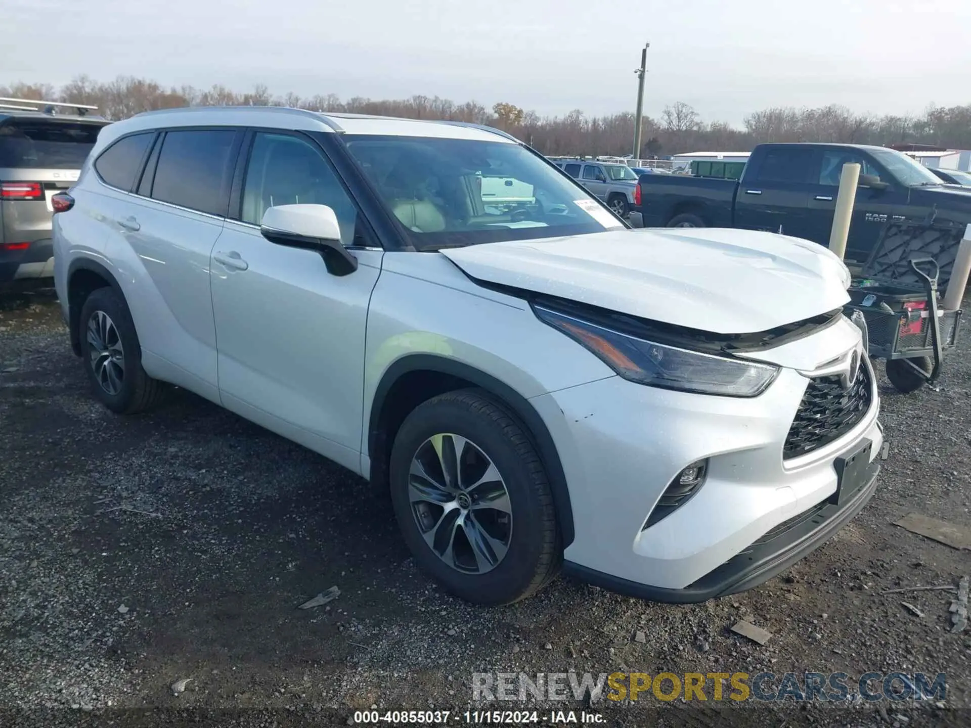 1 Photograph of a damaged car 5TDGZRBH2NS193025 TOYOTA HIGHLANDER 2022