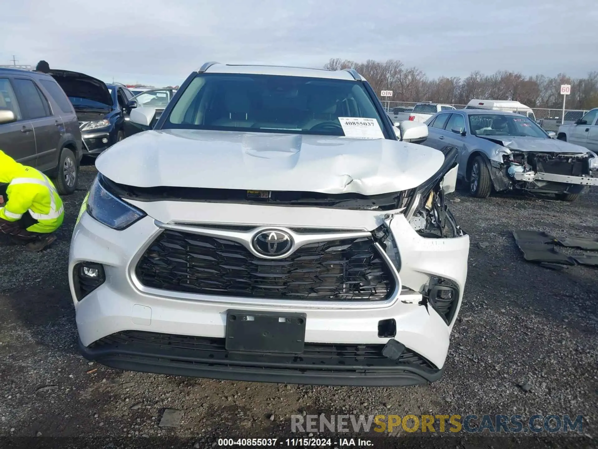 12 Photograph of a damaged car 5TDGZRBH2NS193025 TOYOTA HIGHLANDER 2022