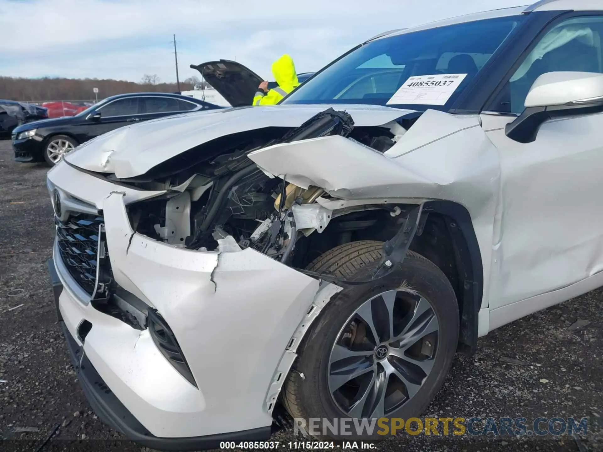 6 Photograph of a damaged car 5TDGZRBH2NS193025 TOYOTA HIGHLANDER 2022