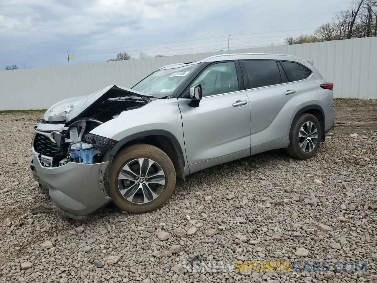 1 Фотография поврежденного автомобиля 5TDGZRBH2NS199388 TOYOTA HIGHLANDER 2022