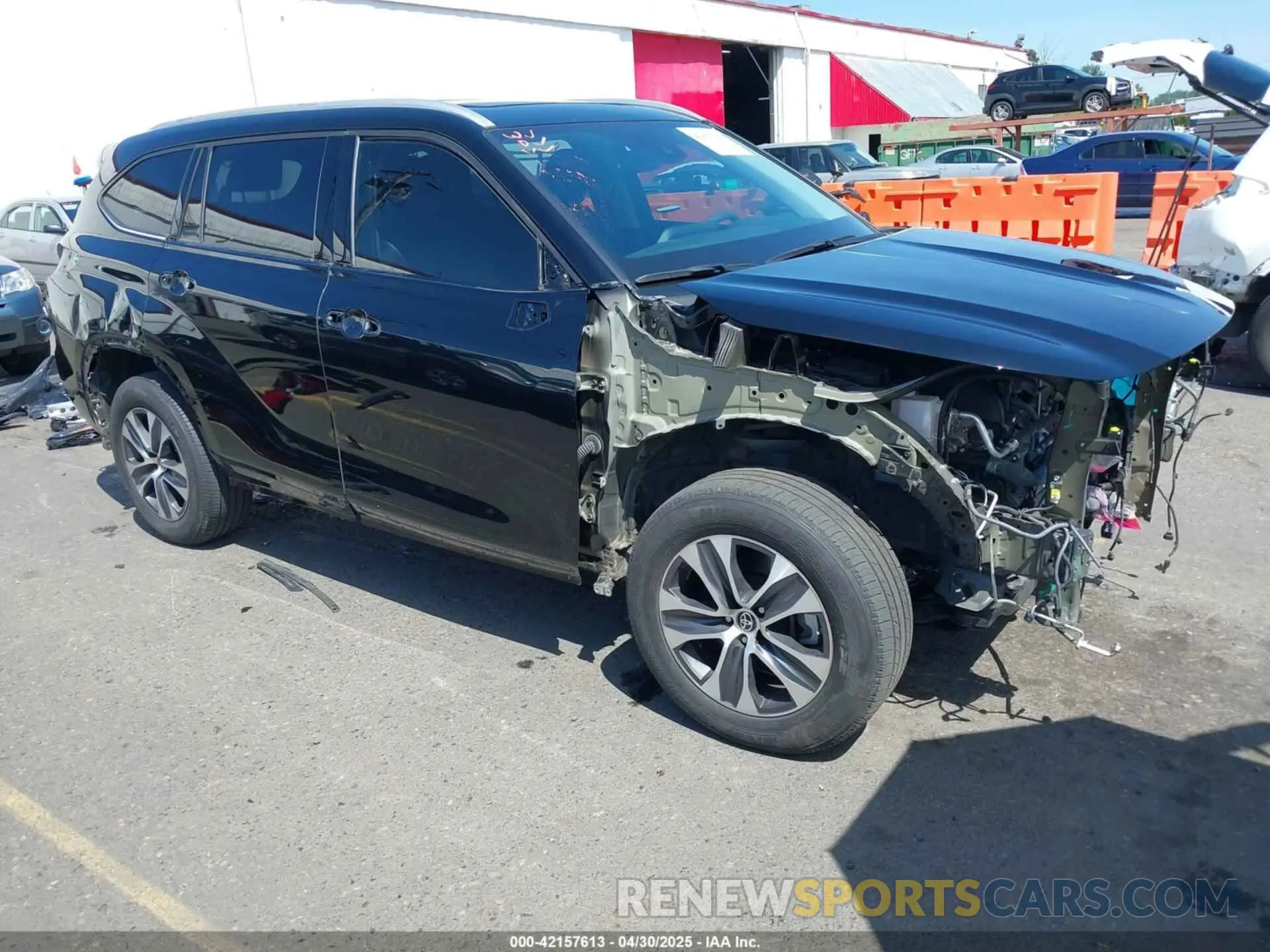 1 Фотография поврежденного автомобиля 5TDGZRBH2NS231580 TOYOTA HIGHLANDER 2022