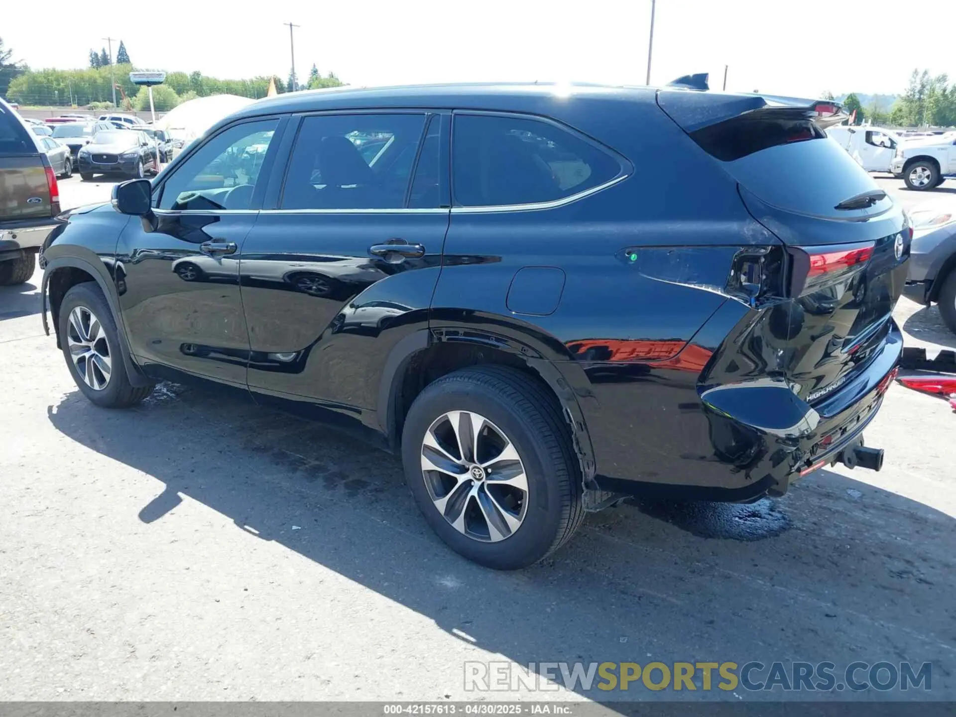 3 Фотография поврежденного автомобиля 5TDGZRBH2NS231580 TOYOTA HIGHLANDER 2022