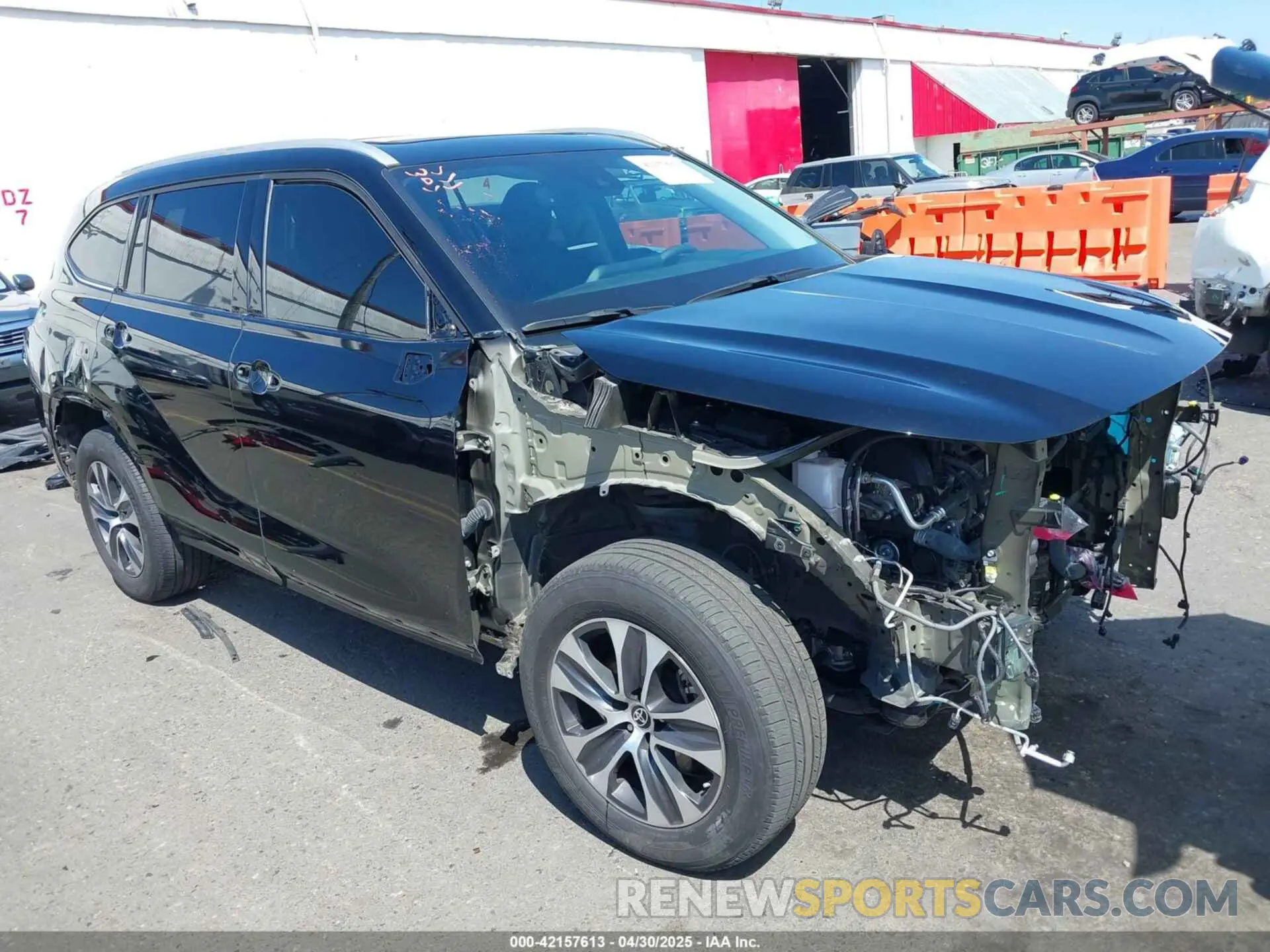 6 Фотография поврежденного автомобиля 5TDGZRBH2NS231580 TOYOTA HIGHLANDER 2022
