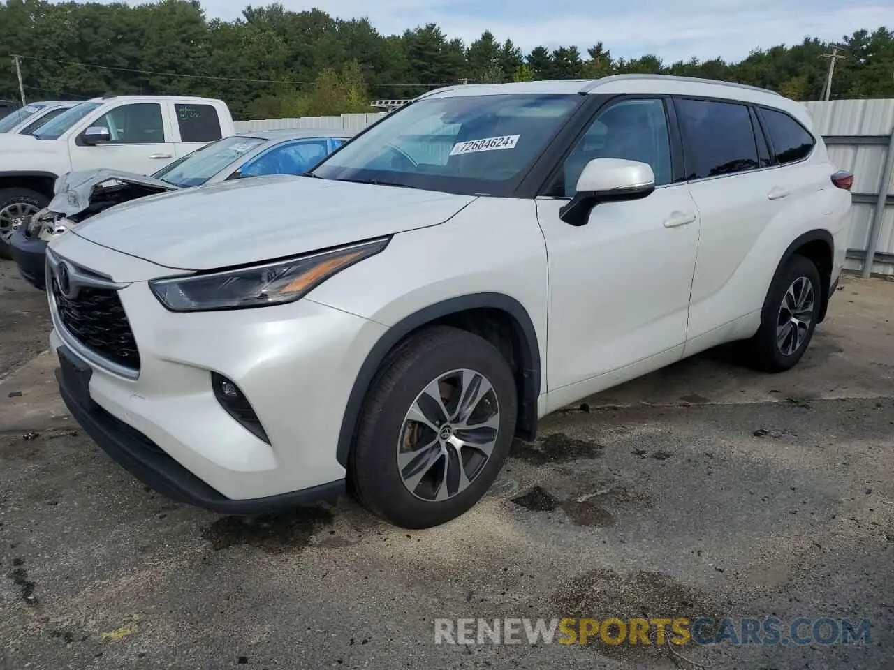 1 Фотография поврежденного автомобиля 5TDGZRBH3NS582305 TOYOTA HIGHLANDER 2022