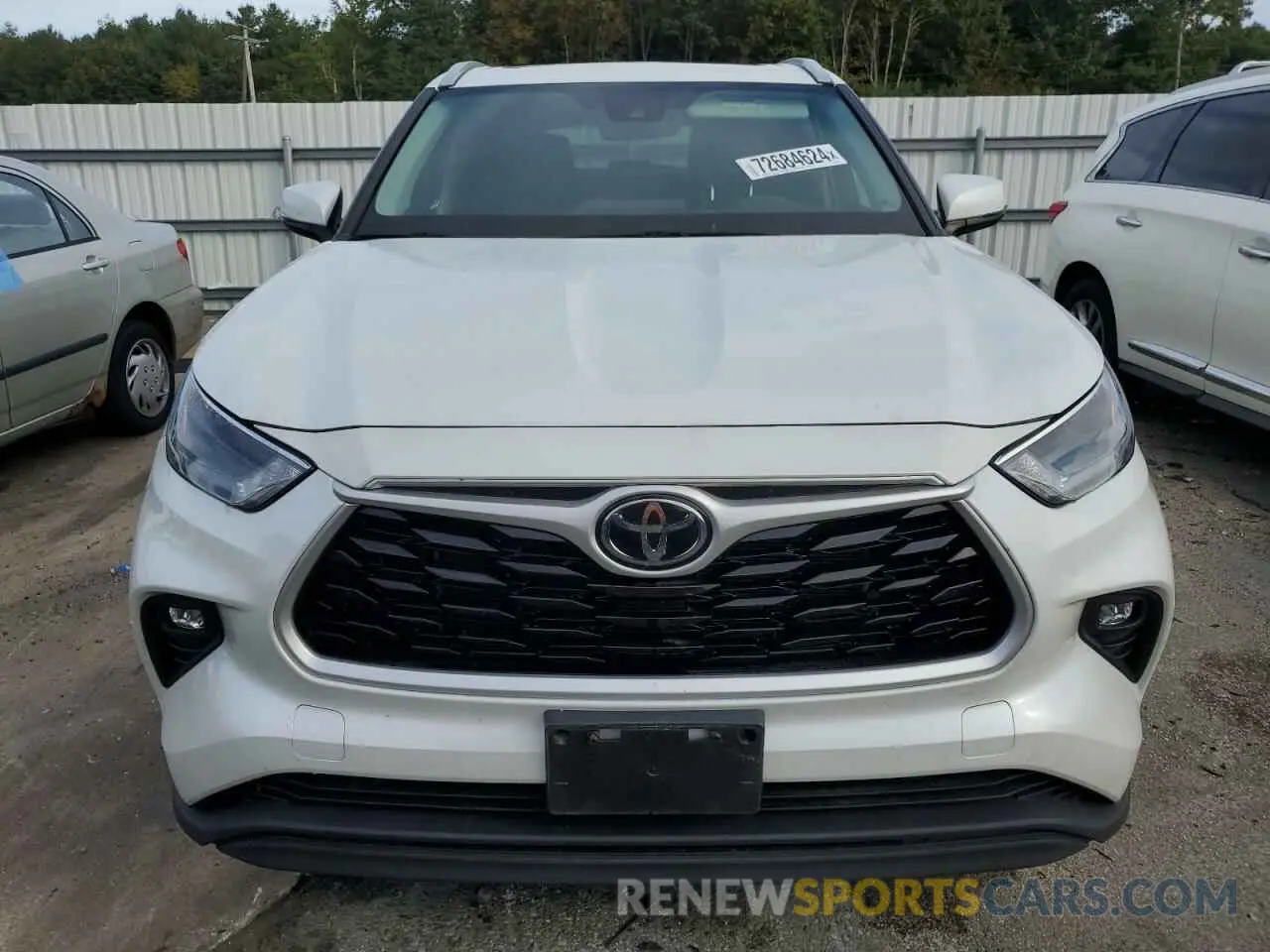 5 Фотография поврежденного автомобиля 5TDGZRBH3NS582305 TOYOTA HIGHLANDER 2022