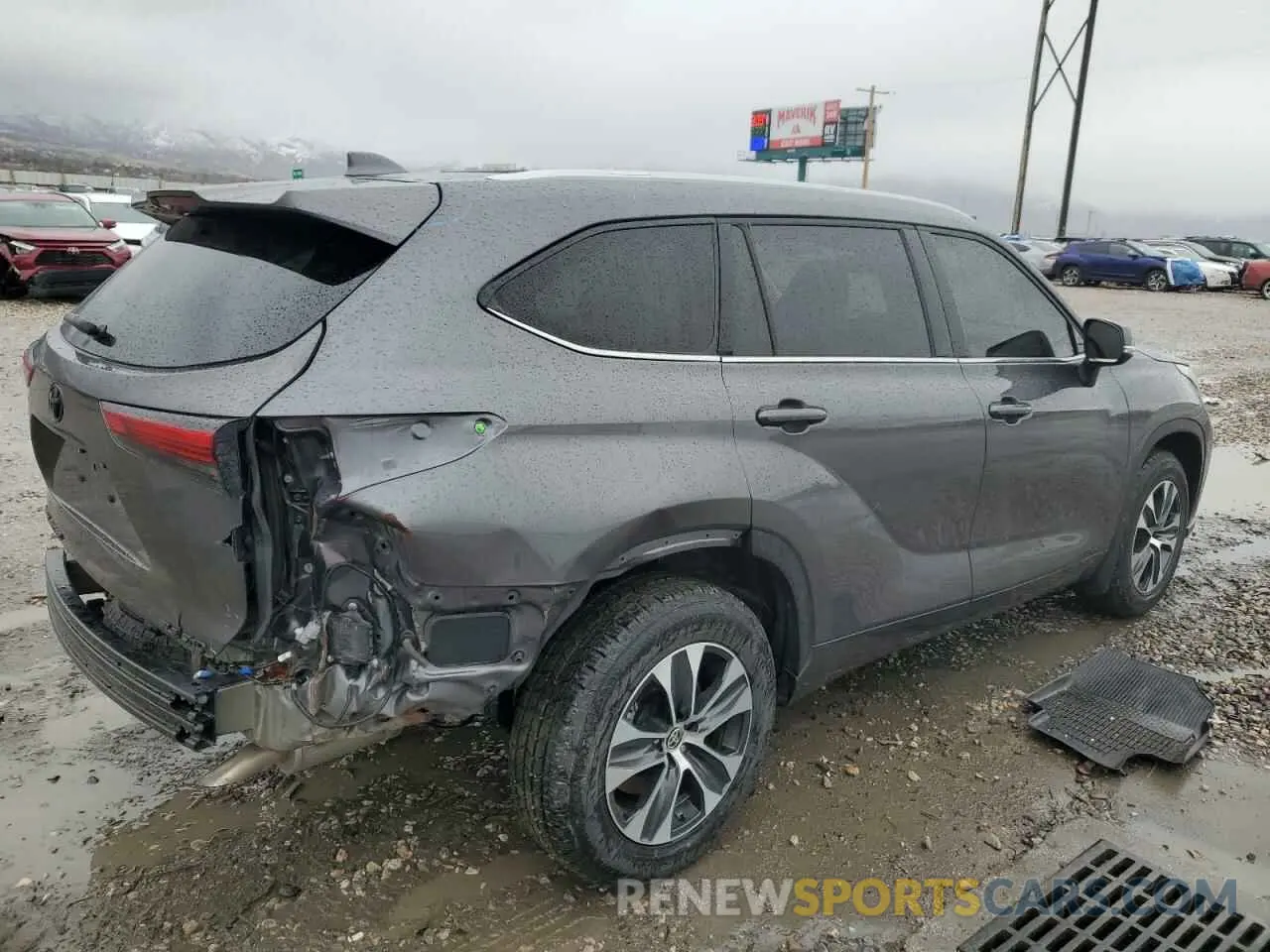 3 Фотография поврежденного автомобиля 5TDGZRBH4NS227658 TOYOTA HIGHLANDER 2022