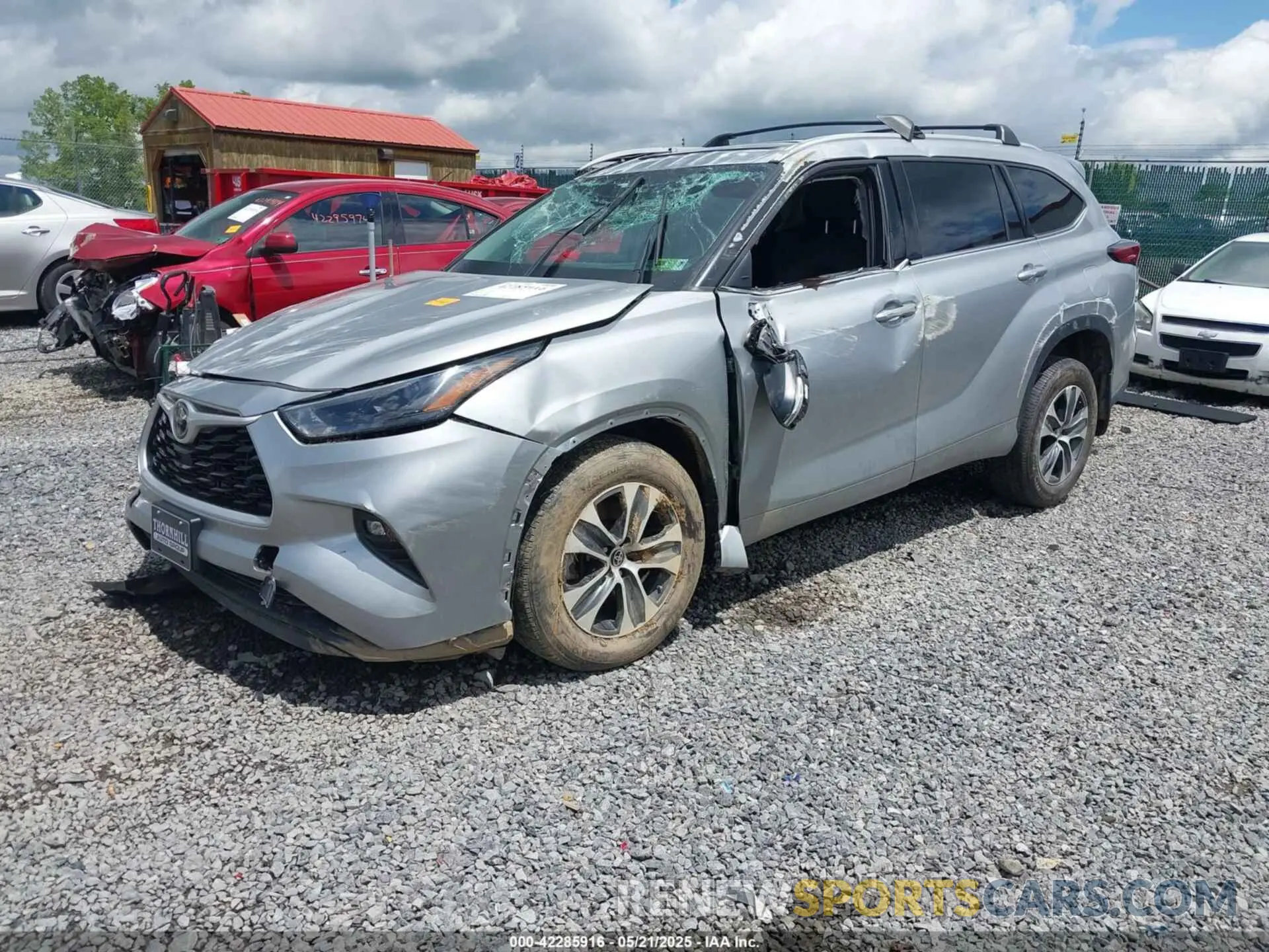 2 Фотография поврежденного автомобиля 5TDGZRBH4NS581552 TOYOTA HIGHLANDER 2022