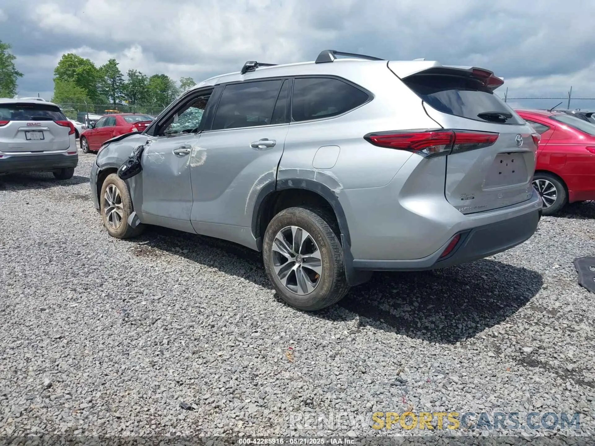 3 Фотография поврежденного автомобиля 5TDGZRBH4NS581552 TOYOTA HIGHLANDER 2022
