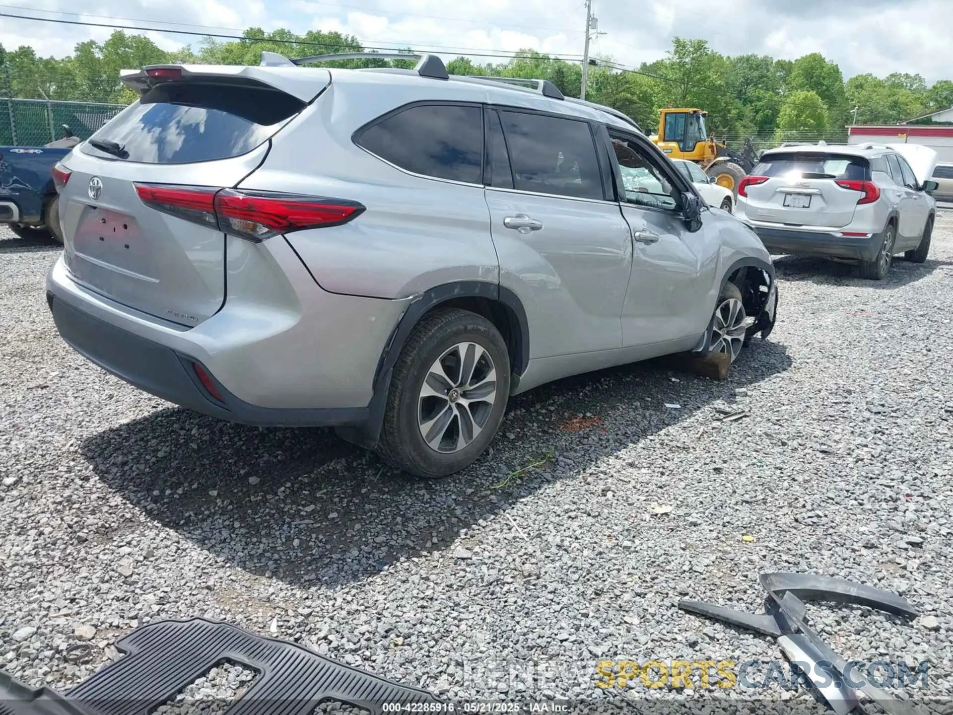 4 Фотография поврежденного автомобиля 5TDGZRBH4NS581552 TOYOTA HIGHLANDER 2022