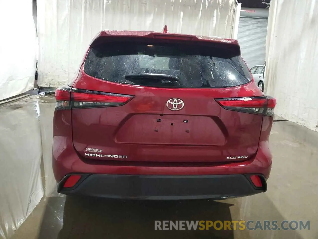 6 Фотография поврежденного автомобиля 5TDGZRBH5NS162593 TOYOTA HIGHLANDER 2022