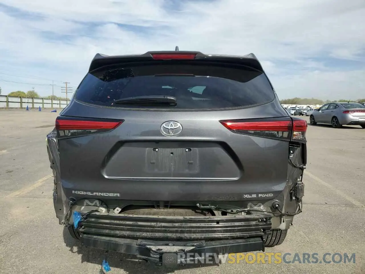 6 Фотография поврежденного автомобиля 5TDGZRBH5NS207788 TOYOTA HIGHLANDER 2022