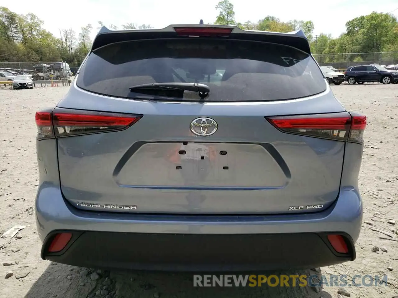 6 Photograph of a damaged car 5TDGZRBH5NS245733 TOYOTA HIGHLANDER 2022
