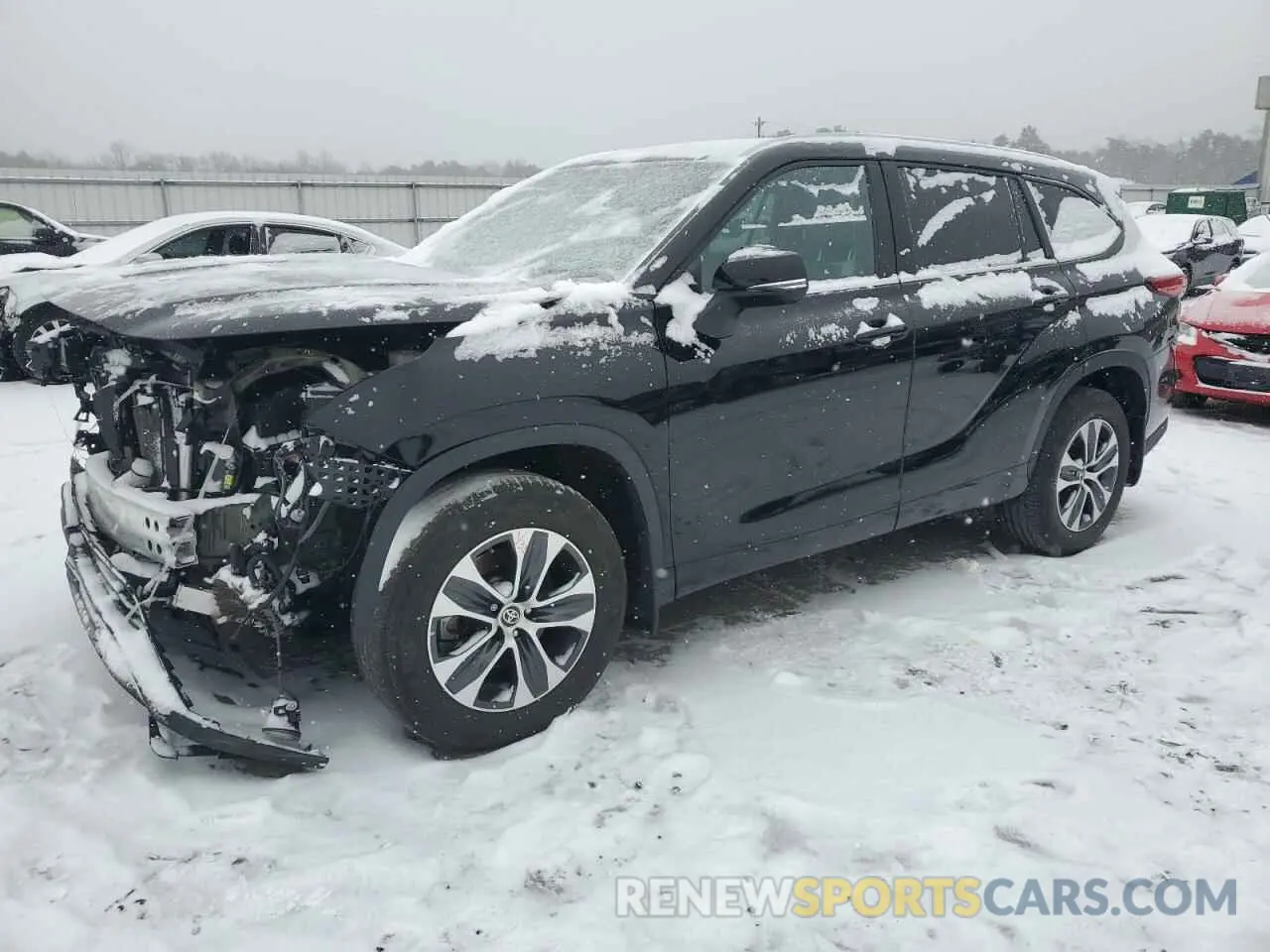 1 Photograph of a damaged car 5TDGZRBH6NS569712 TOYOTA HIGHLANDER 2022