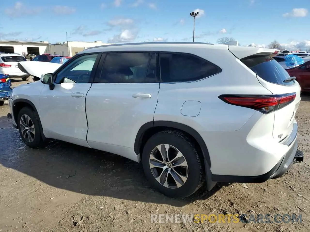 2 Фотография поврежденного автомобиля 5TDGZRBH6NS592262 TOYOTA HIGHLANDER 2022