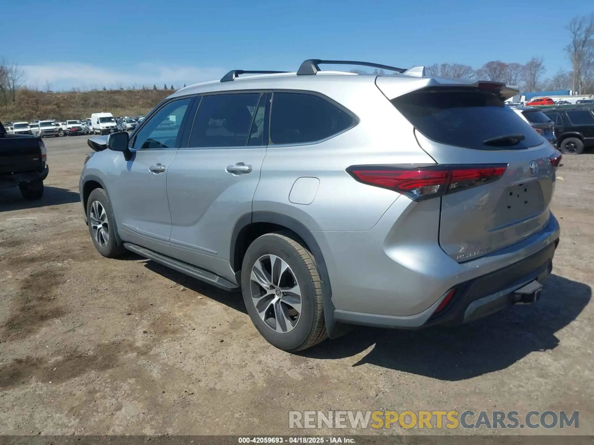 3 Фотография поврежденного автомобиля 5TDGZRBH8NS209065 TOYOTA HIGHLANDER 2022