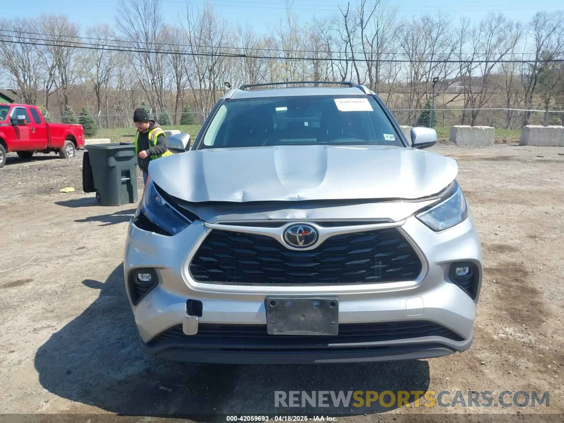 6 Фотография поврежденного автомобиля 5TDGZRBH8NS209065 TOYOTA HIGHLANDER 2022