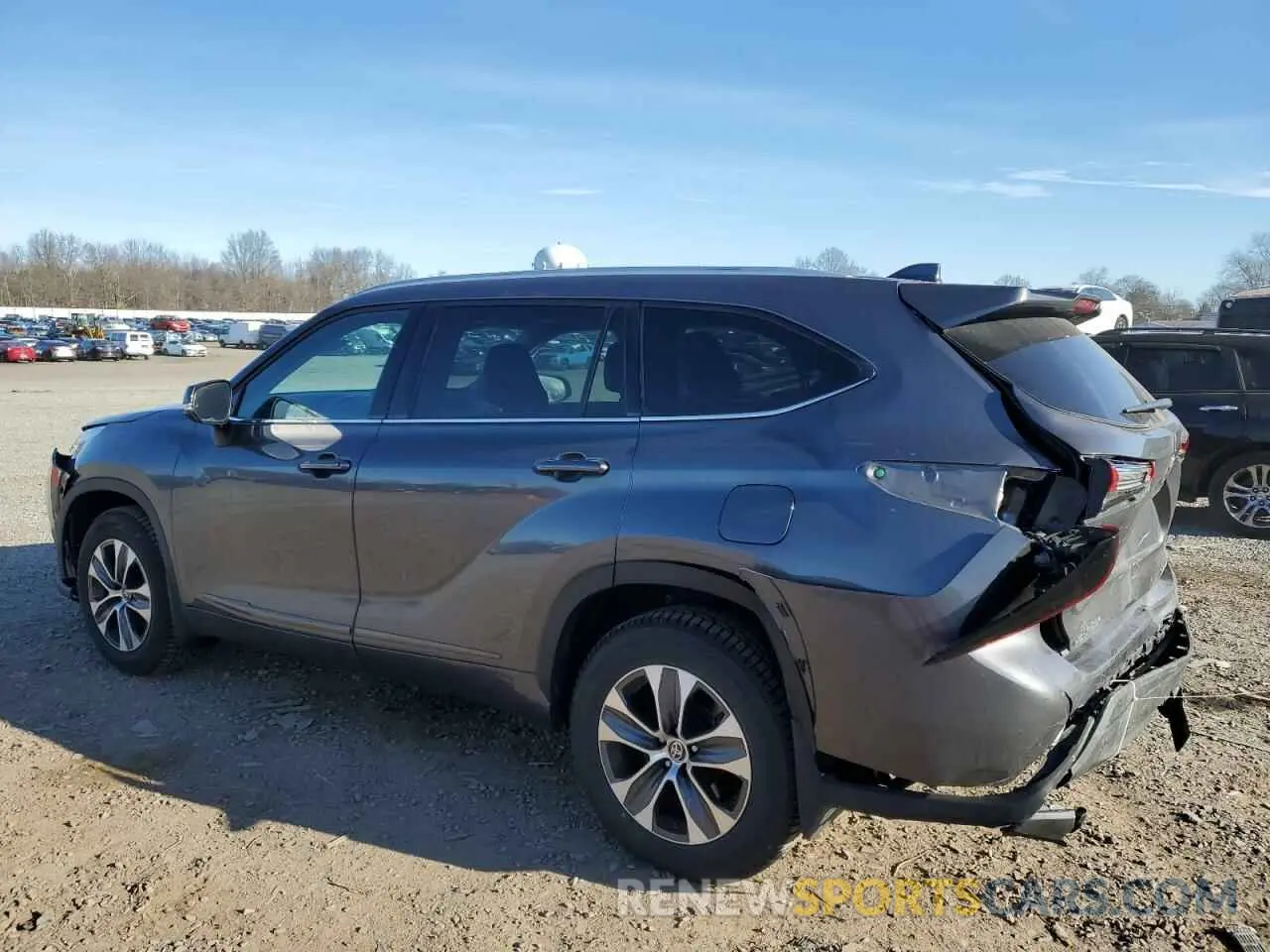 2 Фотография поврежденного автомобиля 5TDGZRBH8NS255978 TOYOTA HIGHLANDER 2022