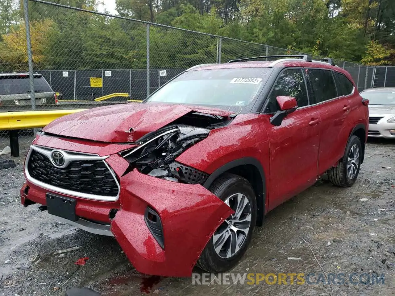 2 Фотография поврежденного автомобиля 5TDGZRBH9NS211598 TOYOTA HIGHLANDER 2022