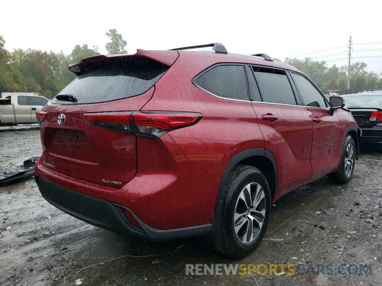 4 Фотография поврежденного автомобиля 5TDGZRBH9NS211598 TOYOTA HIGHLANDER 2022