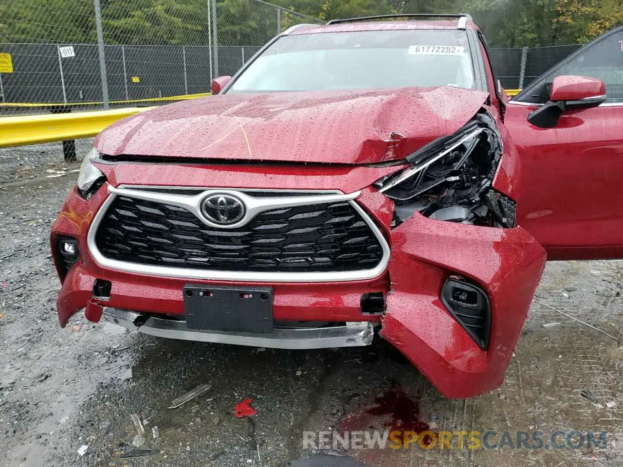 9 Фотография поврежденного автомобиля 5TDGZRBH9NS211598 TOYOTA HIGHLANDER 2022