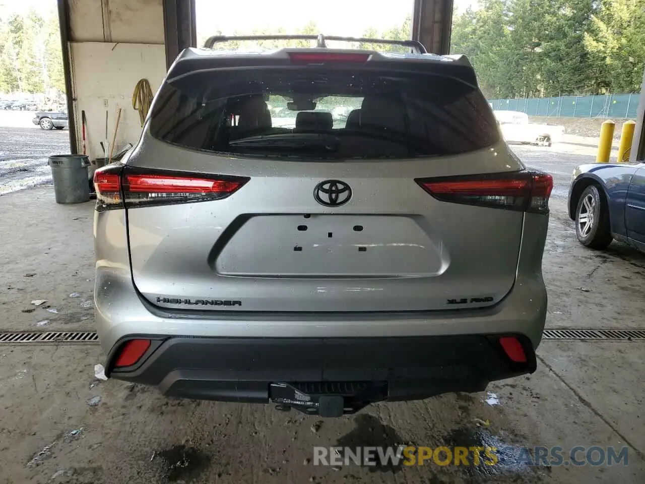 6 Фотография поврежденного автомобиля 5TDGZRBH9NS236677 TOYOTA HIGHLANDER 2022