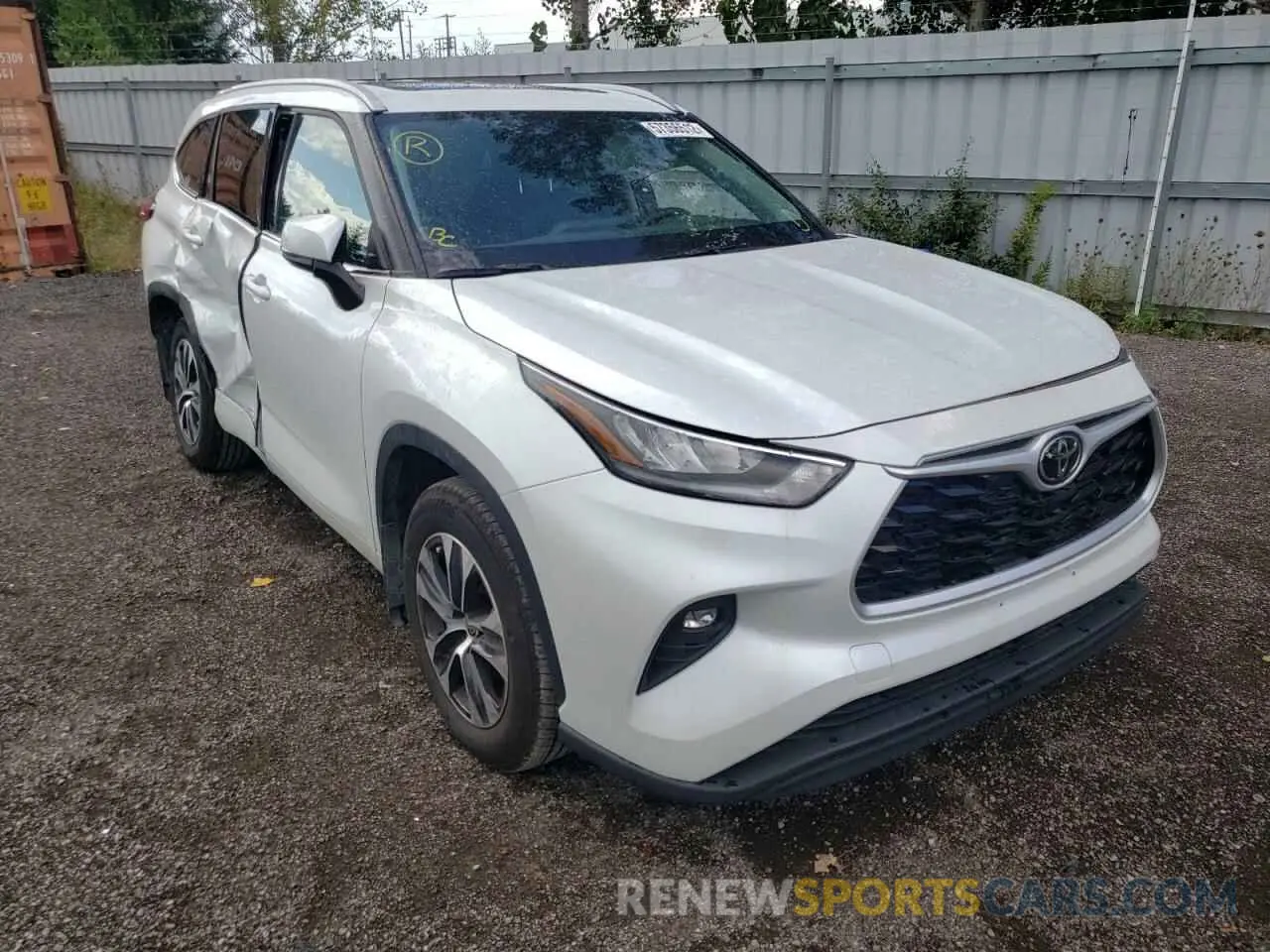 1 Фотография поврежденного автомобиля 5TDGZRBH9NS573978 TOYOTA HIGHLANDER 2022