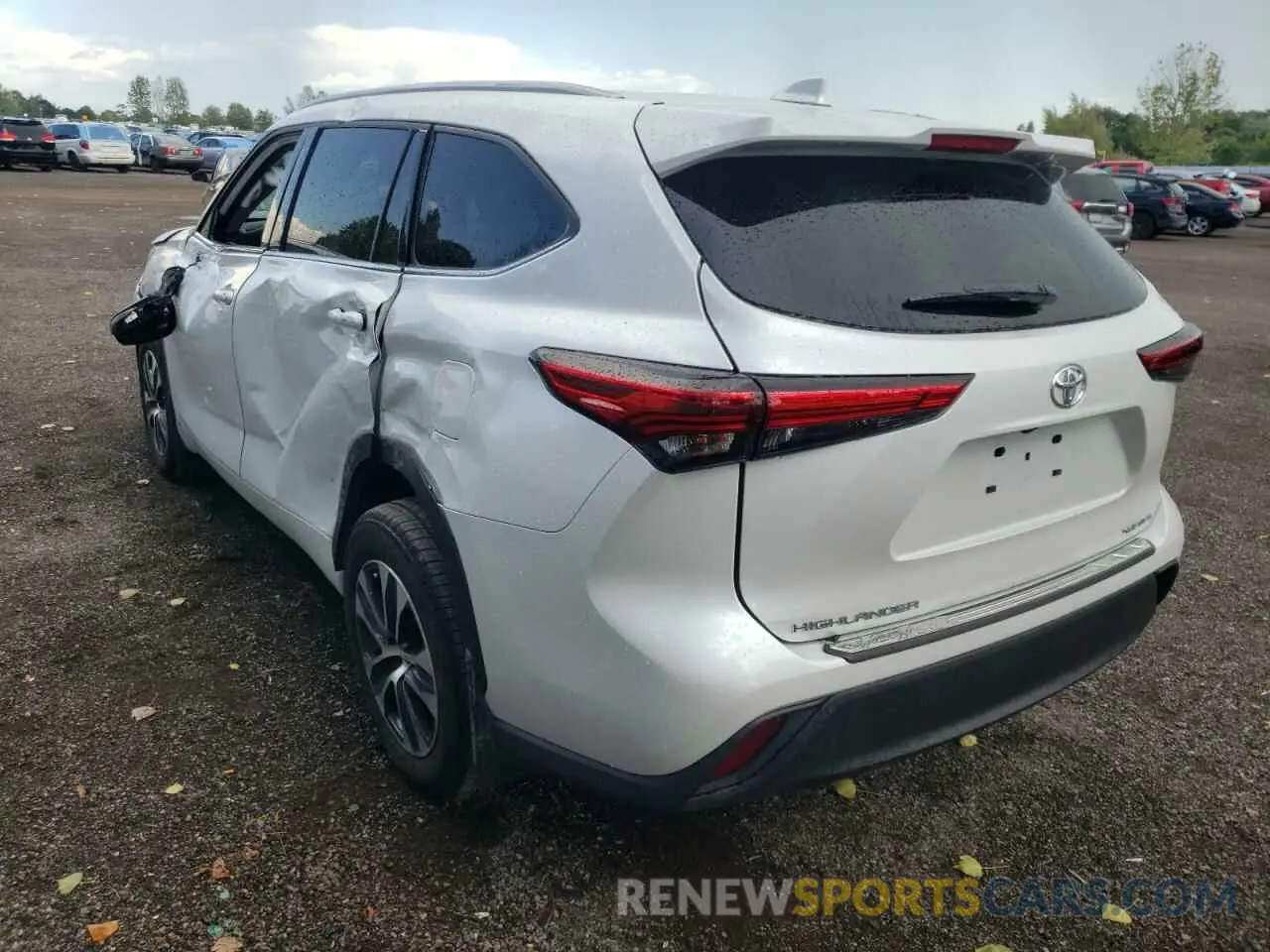 3 Фотография поврежденного автомобиля 5TDGZRBH9NS573978 TOYOTA HIGHLANDER 2022