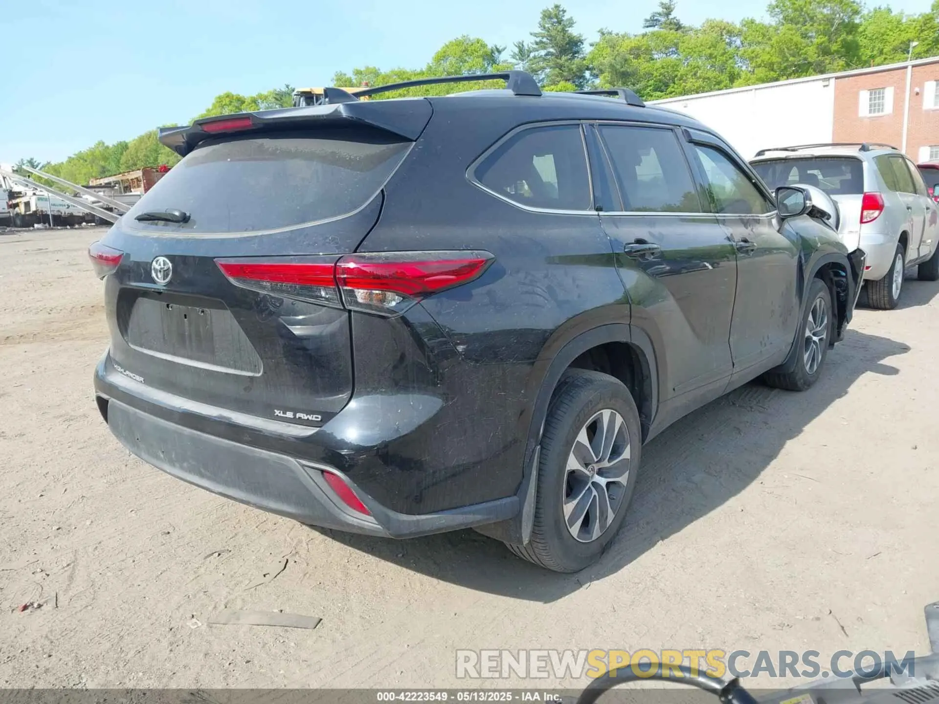 4 Фотография поврежденного автомобиля 5TDGZRBH9NS578954 TOYOTA HIGHLANDER 2022
