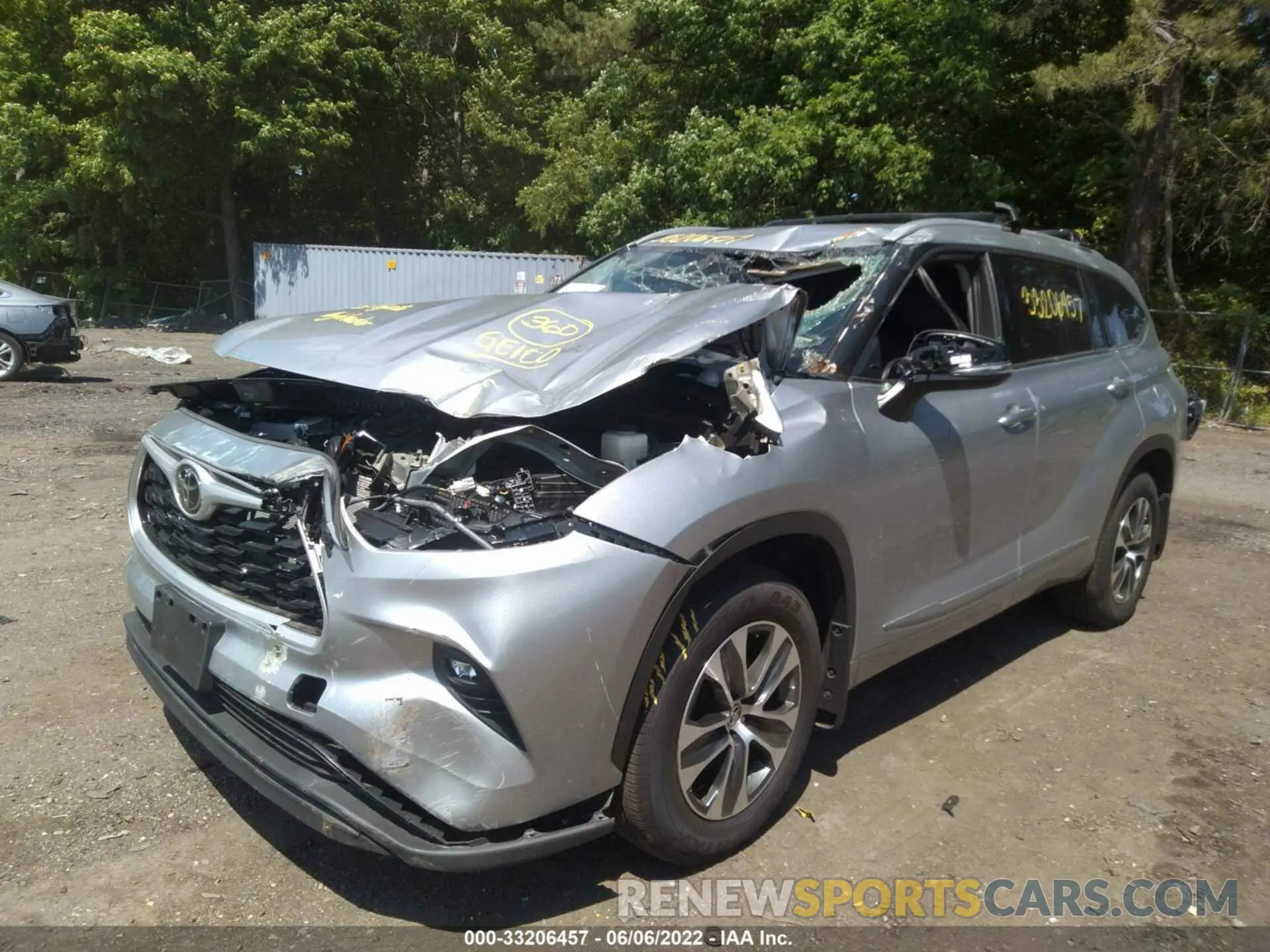 6 Photograph of a damaged car 5TDGZRBHXNS560527 TOYOTA HIGHLANDER 2022