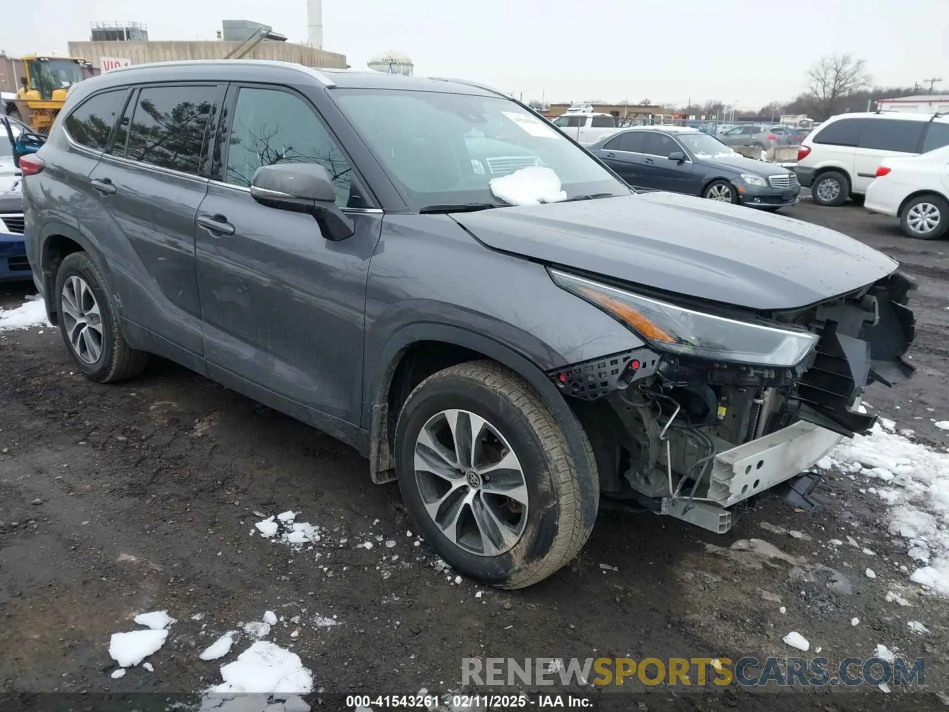 1 Photograph of a damaged car 5TDGZRBHXNS570927 TOYOTA HIGHLANDER 2022