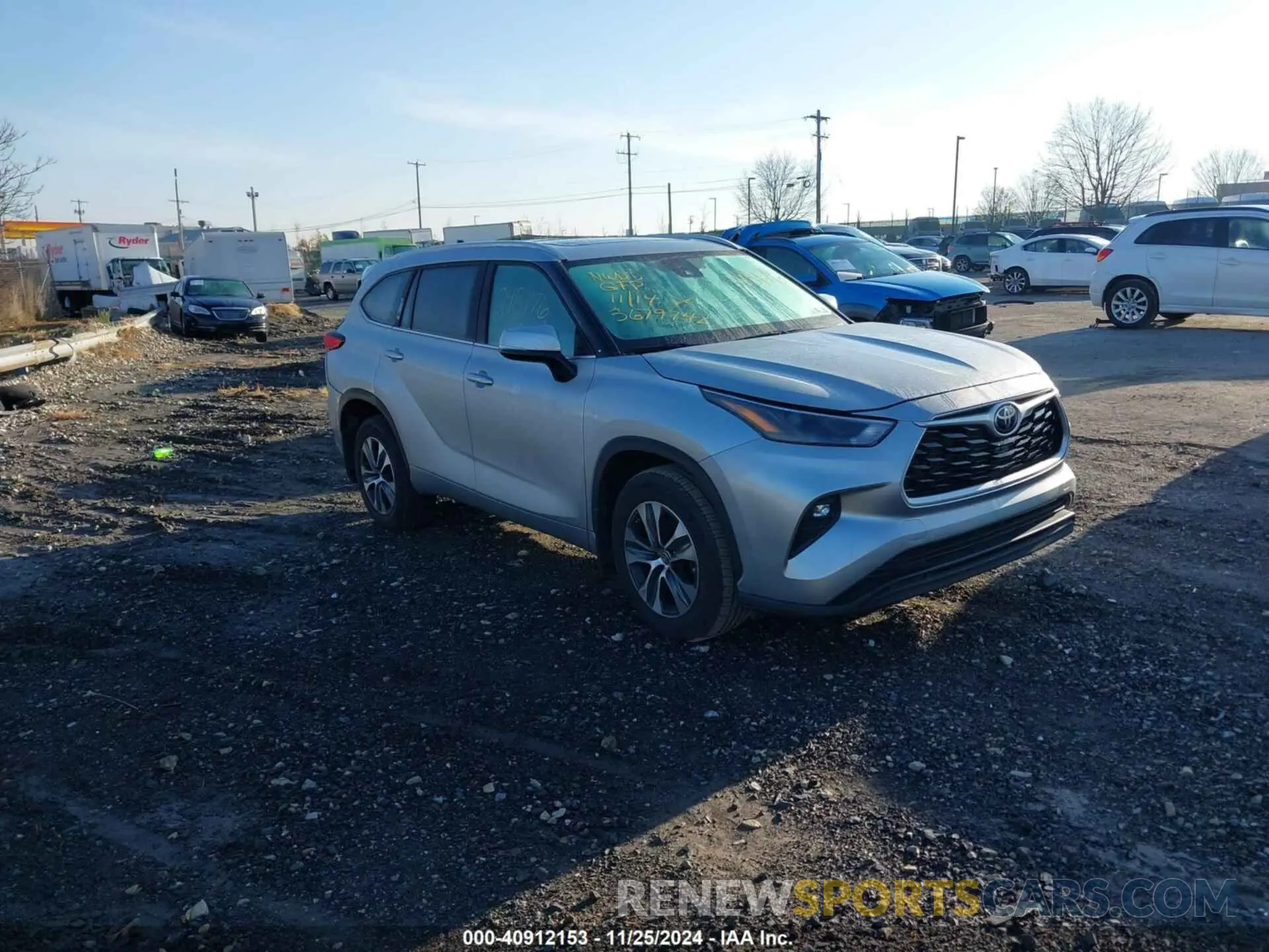 1 Photograph of a damaged car 5TDGZRBHXNS594385 TOYOTA HIGHLANDER 2022