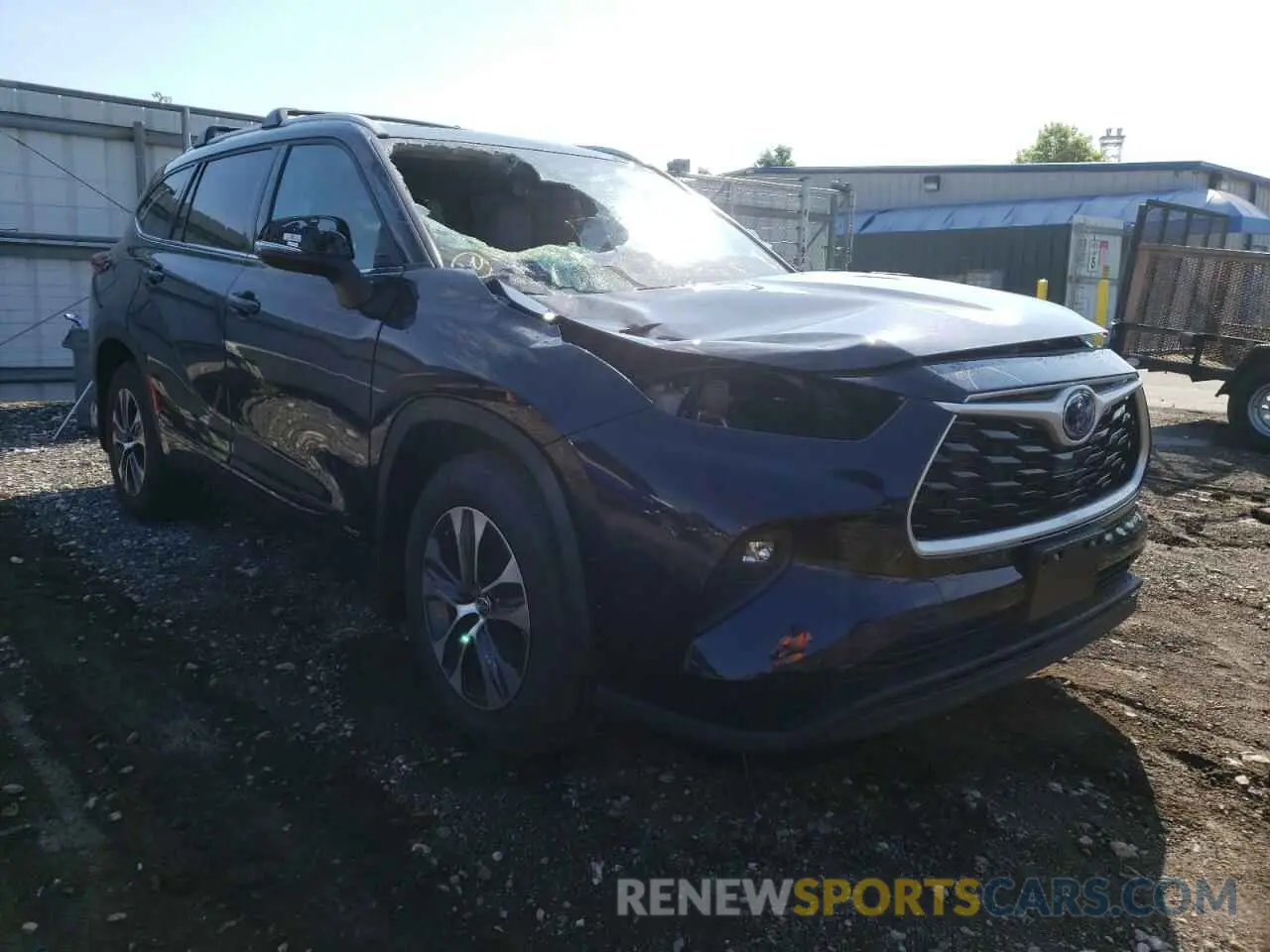 1 Photograph of a damaged car 5TDHBRCH2NS552235 TOYOTA HIGHLANDER 2022