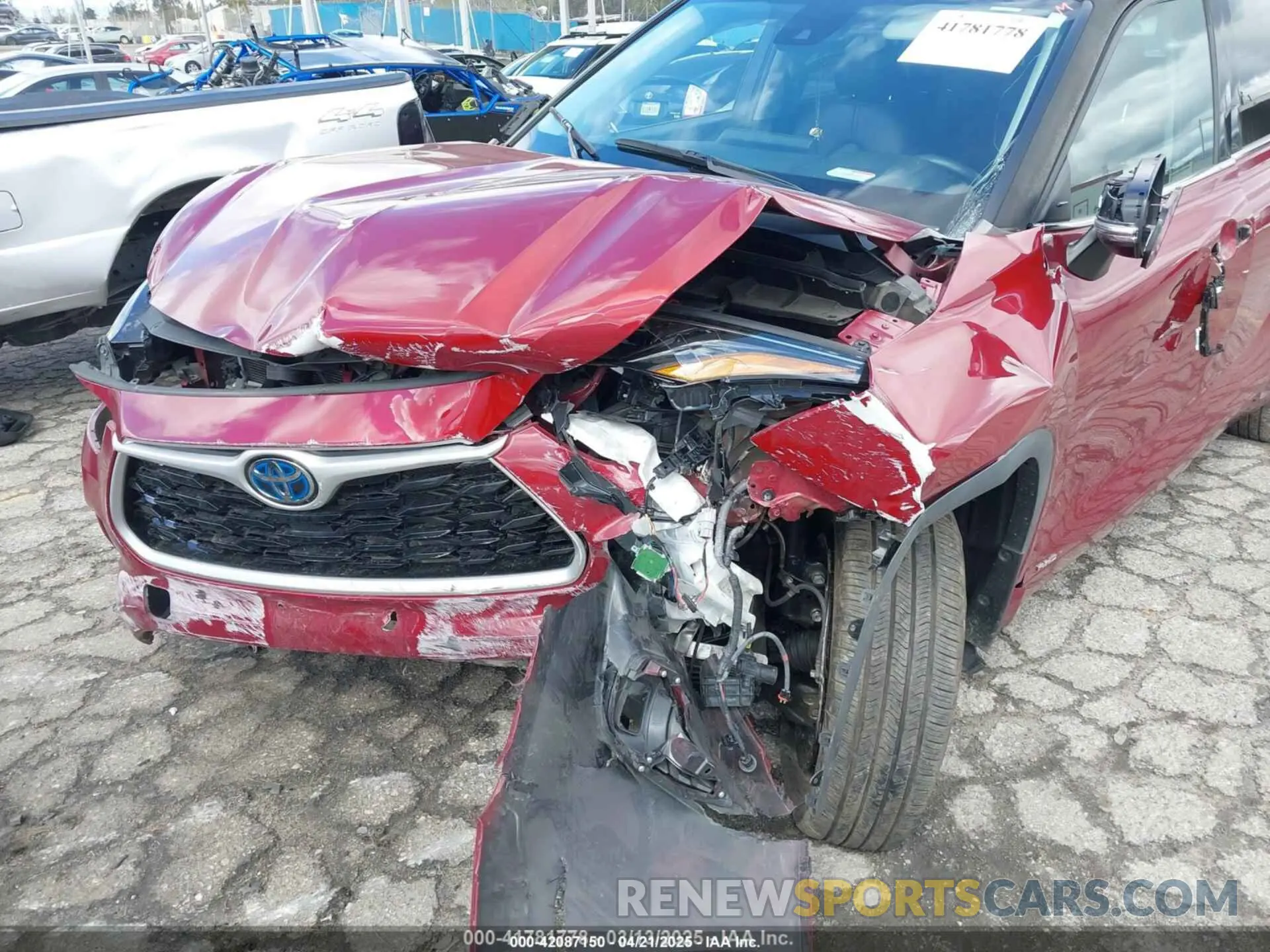 6 Фотография поврежденного автомобиля 5TDHBRCH3NS552079 TOYOTA HIGHLANDER 2022