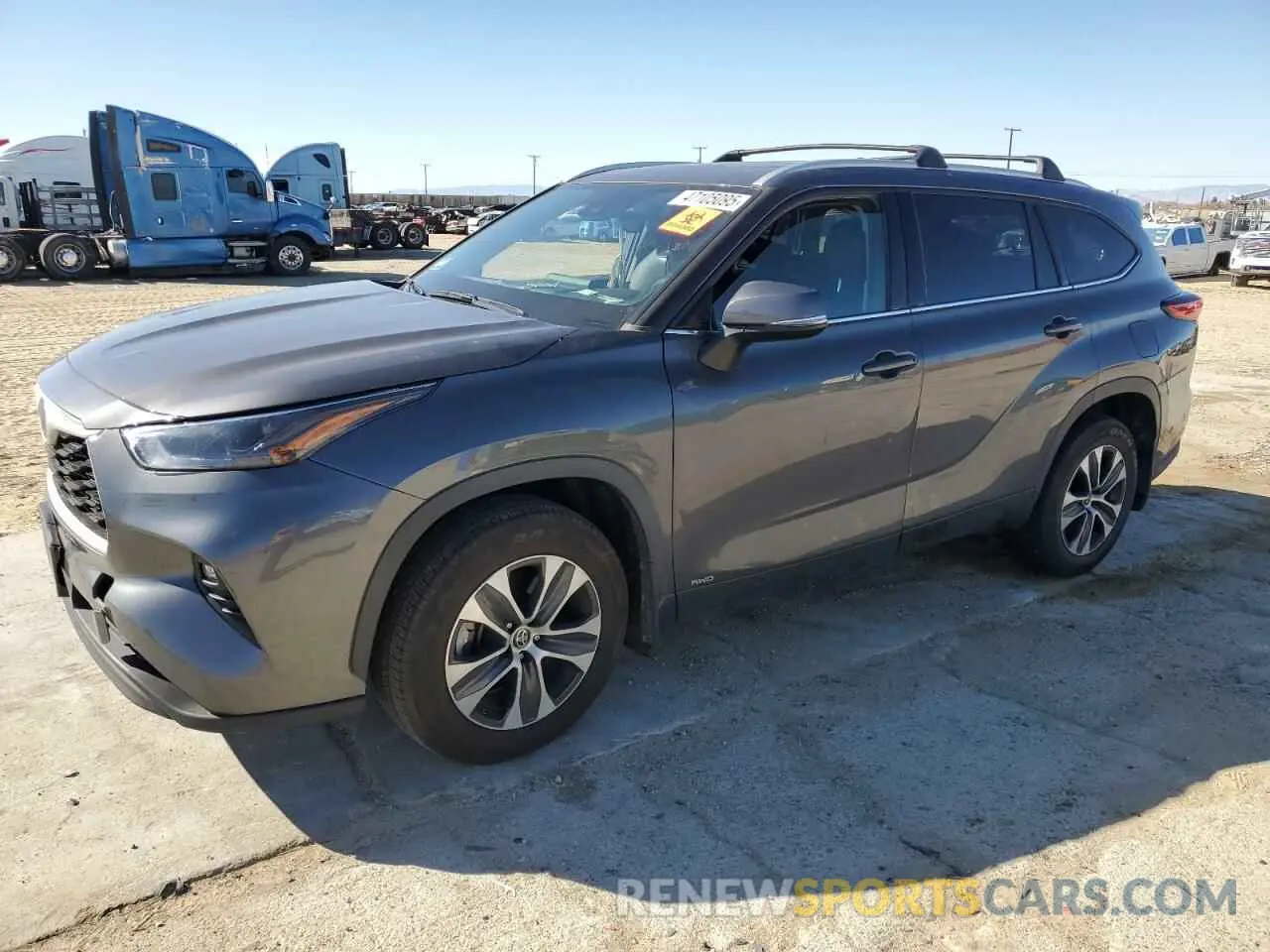 1 Photograph of a damaged car 5TDHBRCH6NS551718 TOYOTA HIGHLANDER 2022