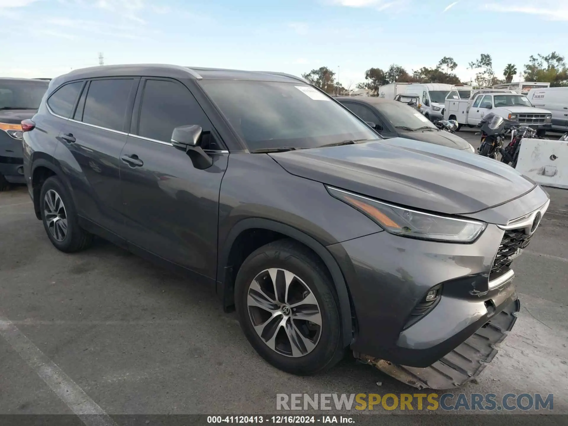 1 Фотография поврежденного автомобиля 5TDHZRAH0NS103554 TOYOTA HIGHLANDER 2022
