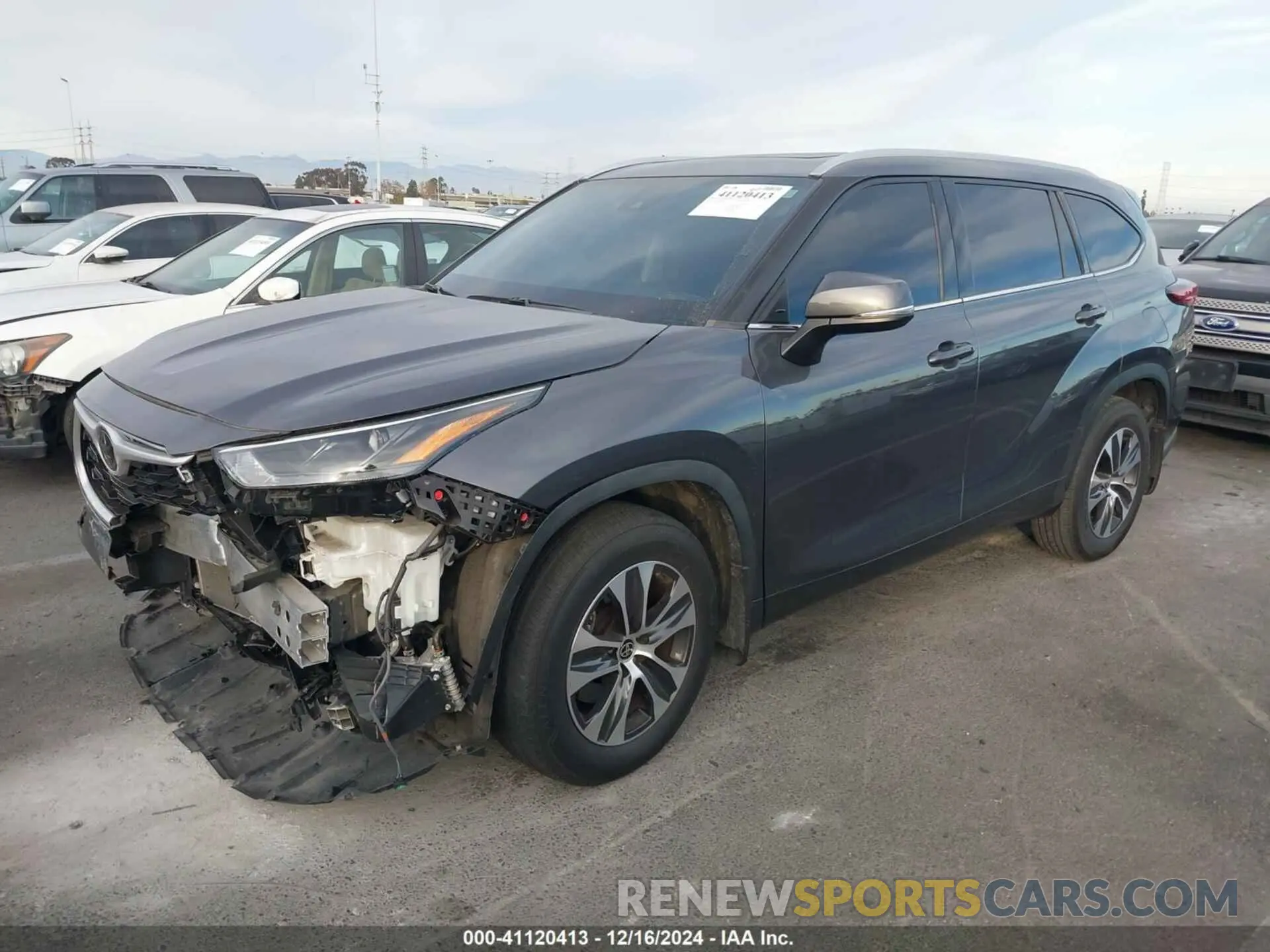2 Фотография поврежденного автомобиля 5TDHZRAH0NS103554 TOYOTA HIGHLANDER 2022