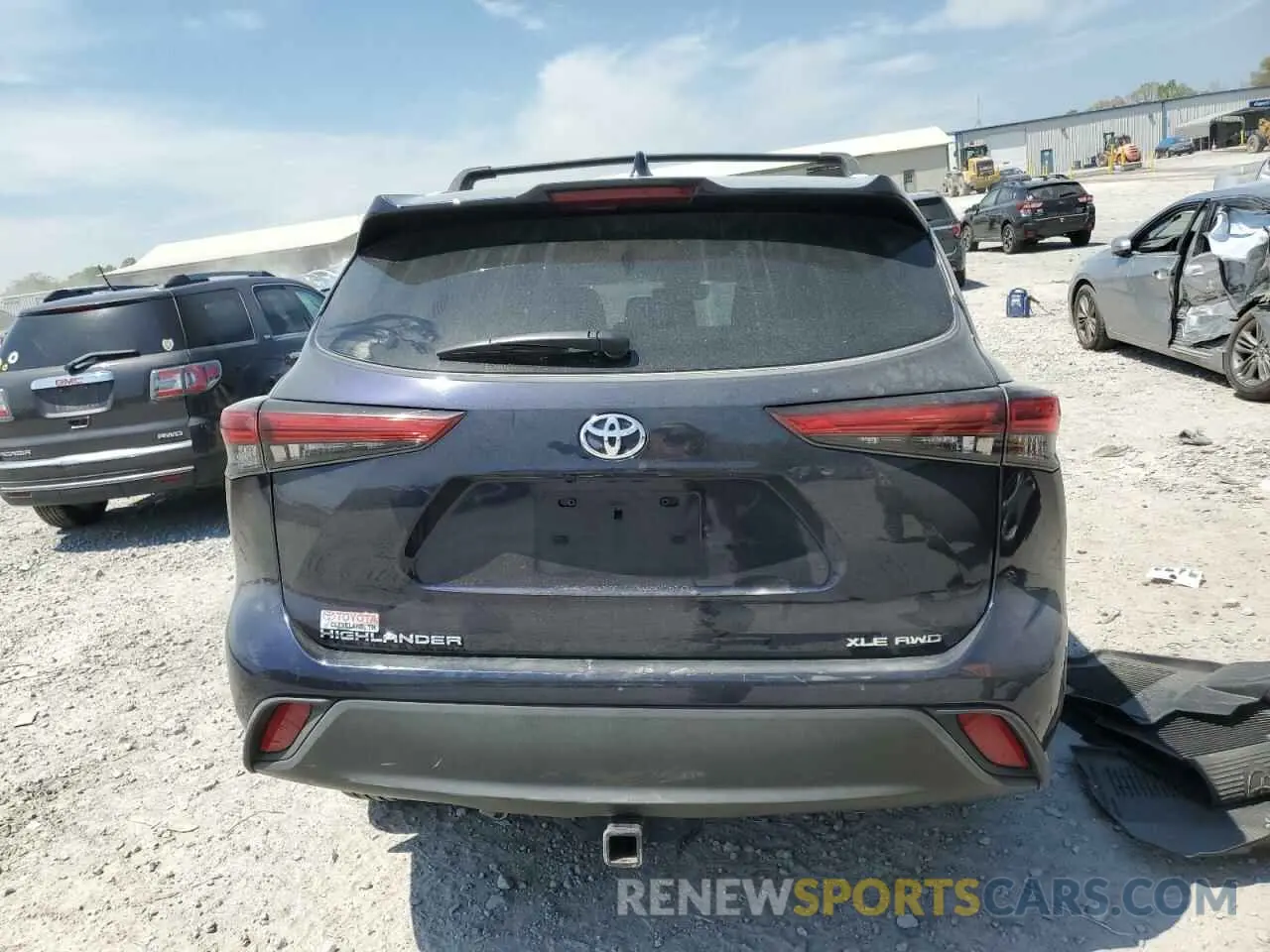 6 Photograph of a damaged car 5TDHZRBH1NS234913 TOYOTA HIGHLANDER 2022