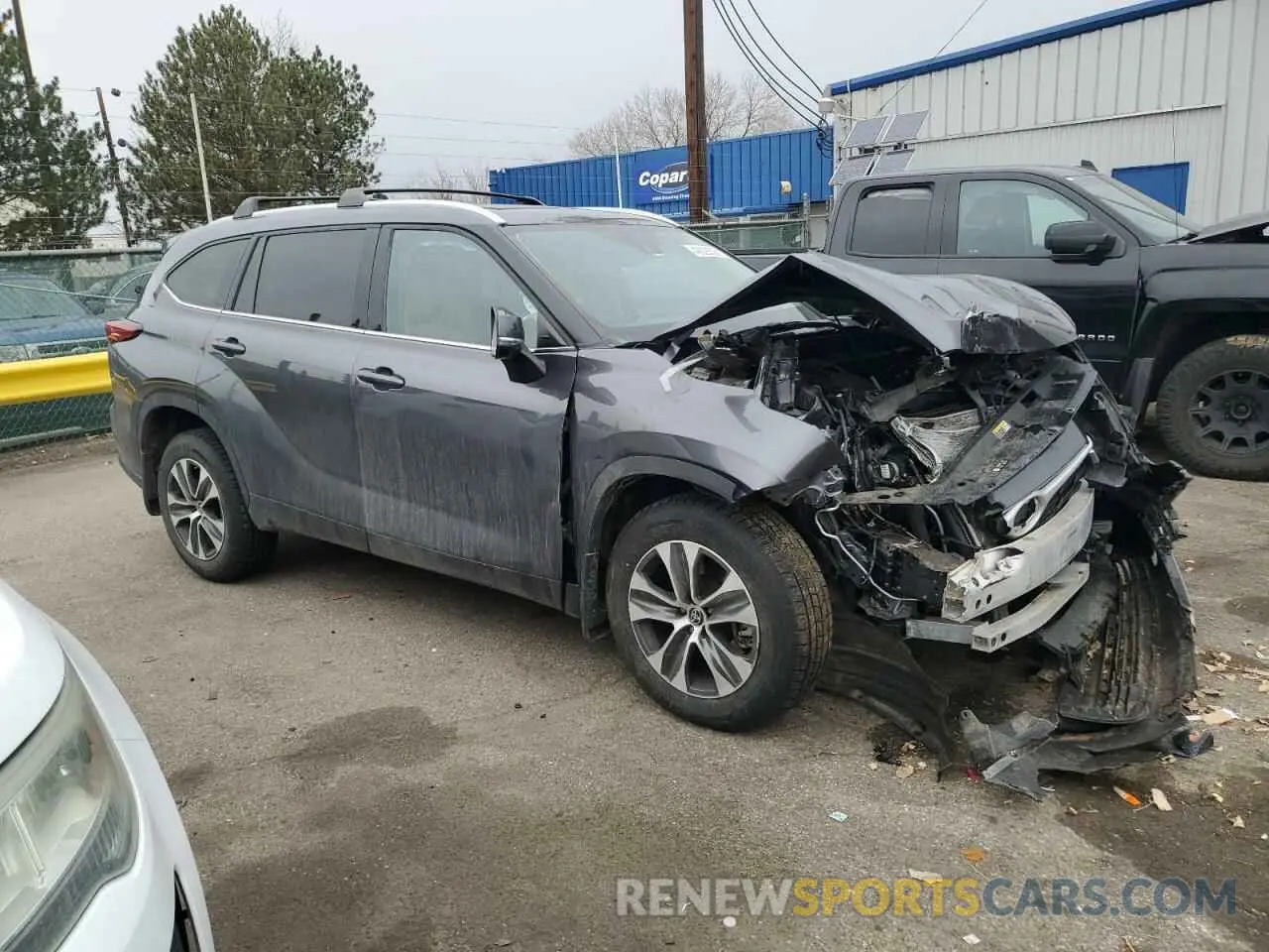 4 Фотография поврежденного автомобиля 5TDHZRBH1NS562459 TOYOTA HIGHLANDER 2022