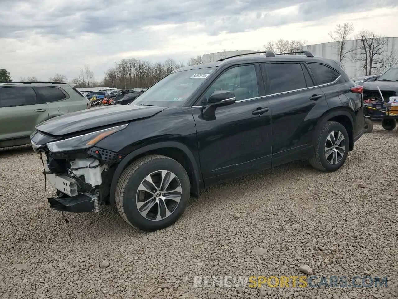 1 Photograph of a damaged car 5TDHZRBH5NS584920 TOYOTA HIGHLANDER 2022