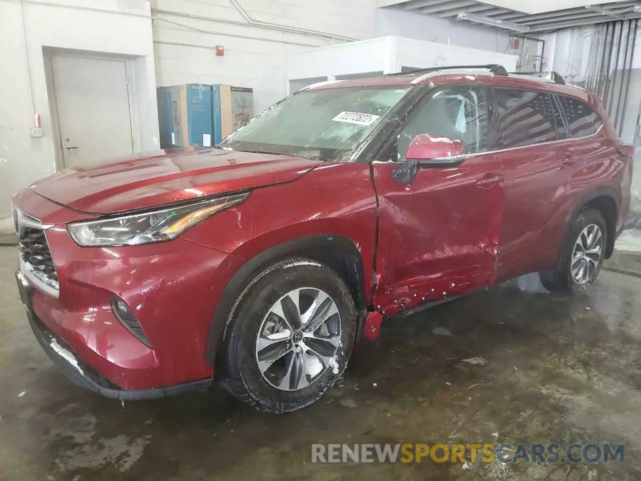 1 Фотография поврежденного автомобиля 5TDHZRBH6NS238181 TOYOTA HIGHLANDER 2022