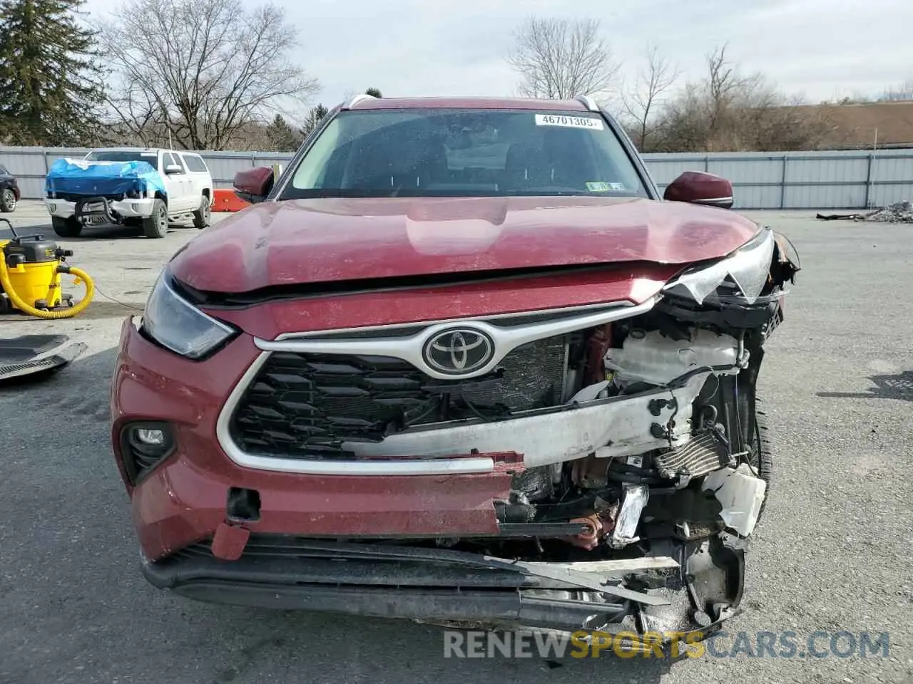 5 Фотография поврежденного автомобиля 5TDHZRBH6NS586501 TOYOTA HIGHLANDER 2022