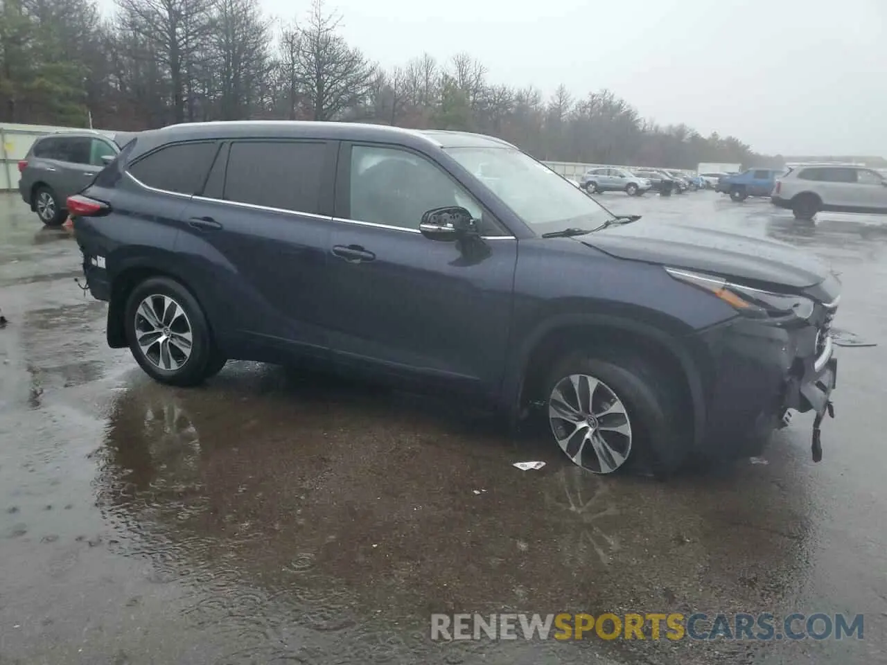 4 Фотография поврежденного автомобиля 5TDHZRBH7NS583655 TOYOTA HIGHLANDER 2022
