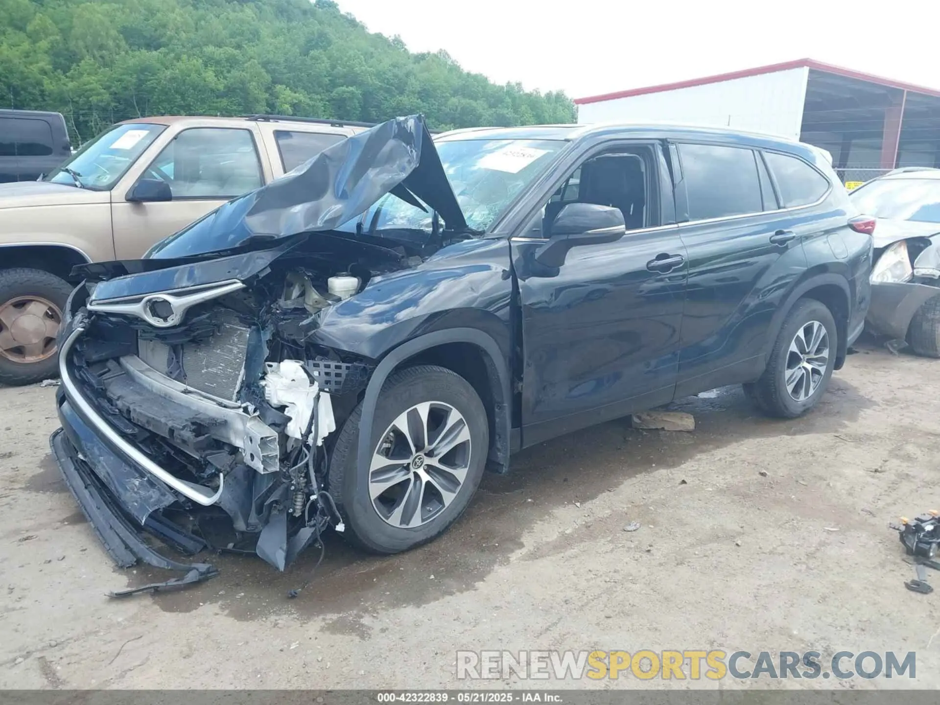 2 Фотография поврежденного автомобиля 5TDHZRBH8NS582062 TOYOTA HIGHLANDER 2022