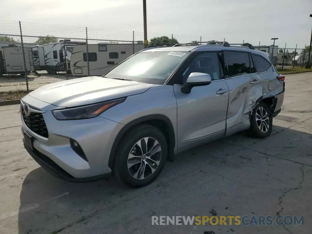 1 Photograph of a damaged car 5TDHZRBH9NS587335 TOYOTA HIGHLANDER 2022